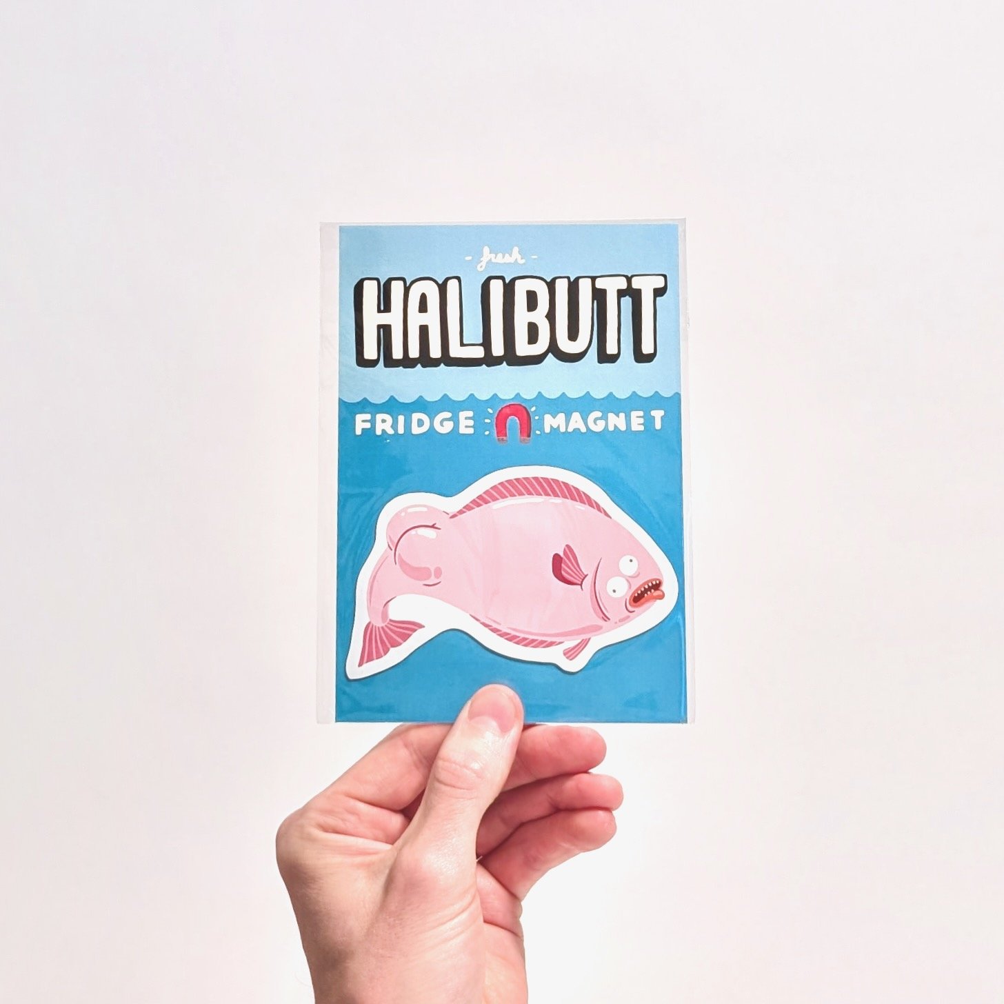 Halibutt Fridge Magnet