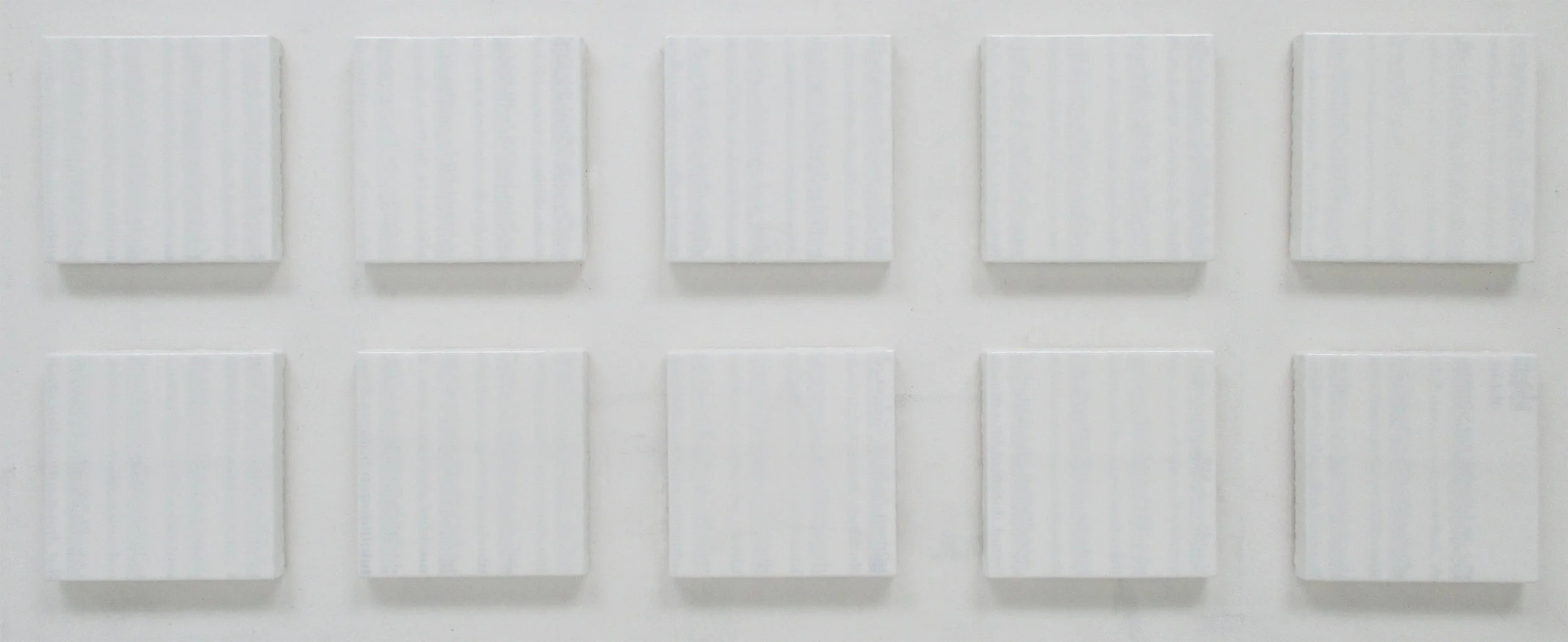 Dark Pools: A-ZTS" acrylic, screen print and medium on canvas, 24"x66" (10"x10" each) 2016