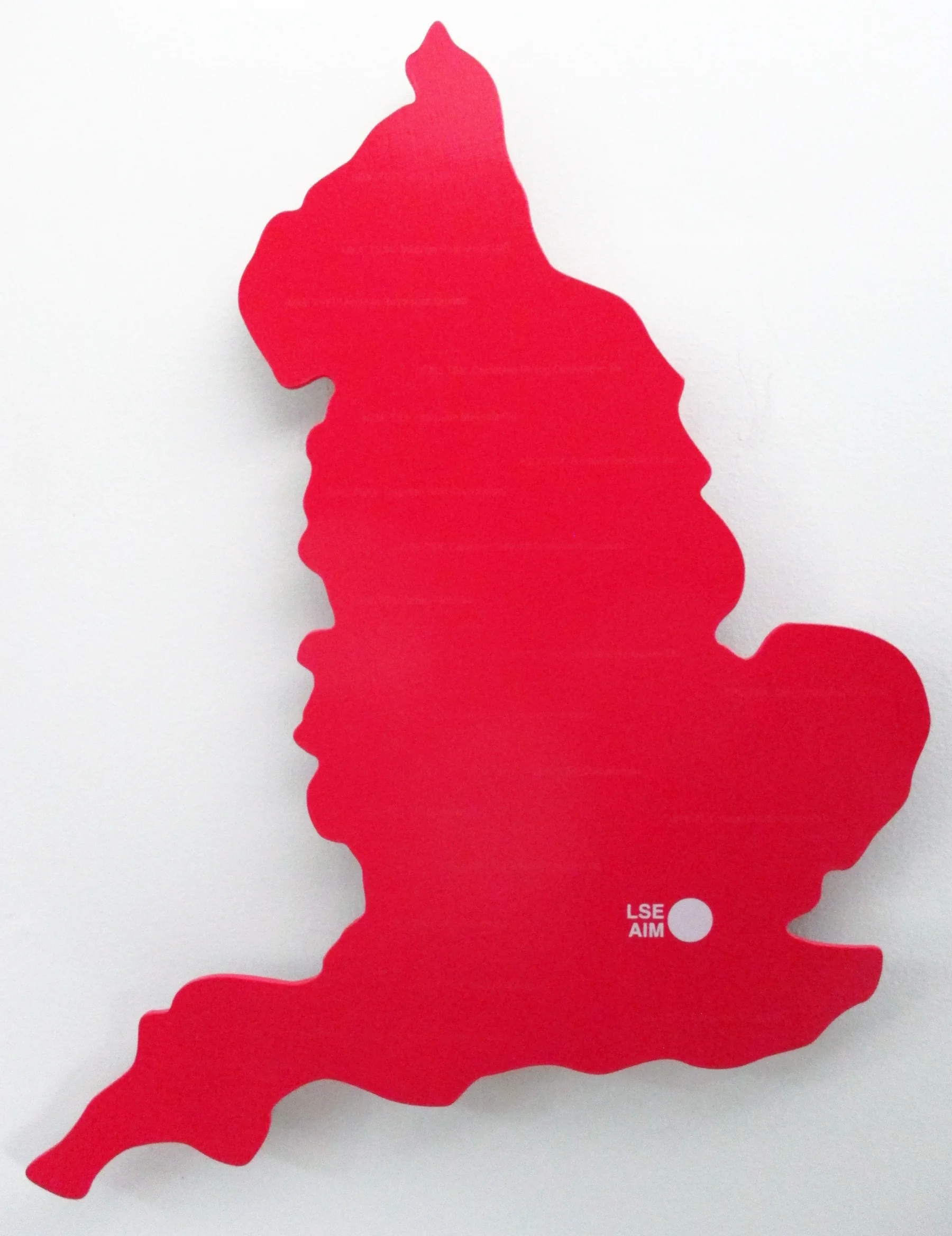 "Cross Listed Stocks: Canada: England" acrylic and screen print on panel 20"x14" 2017