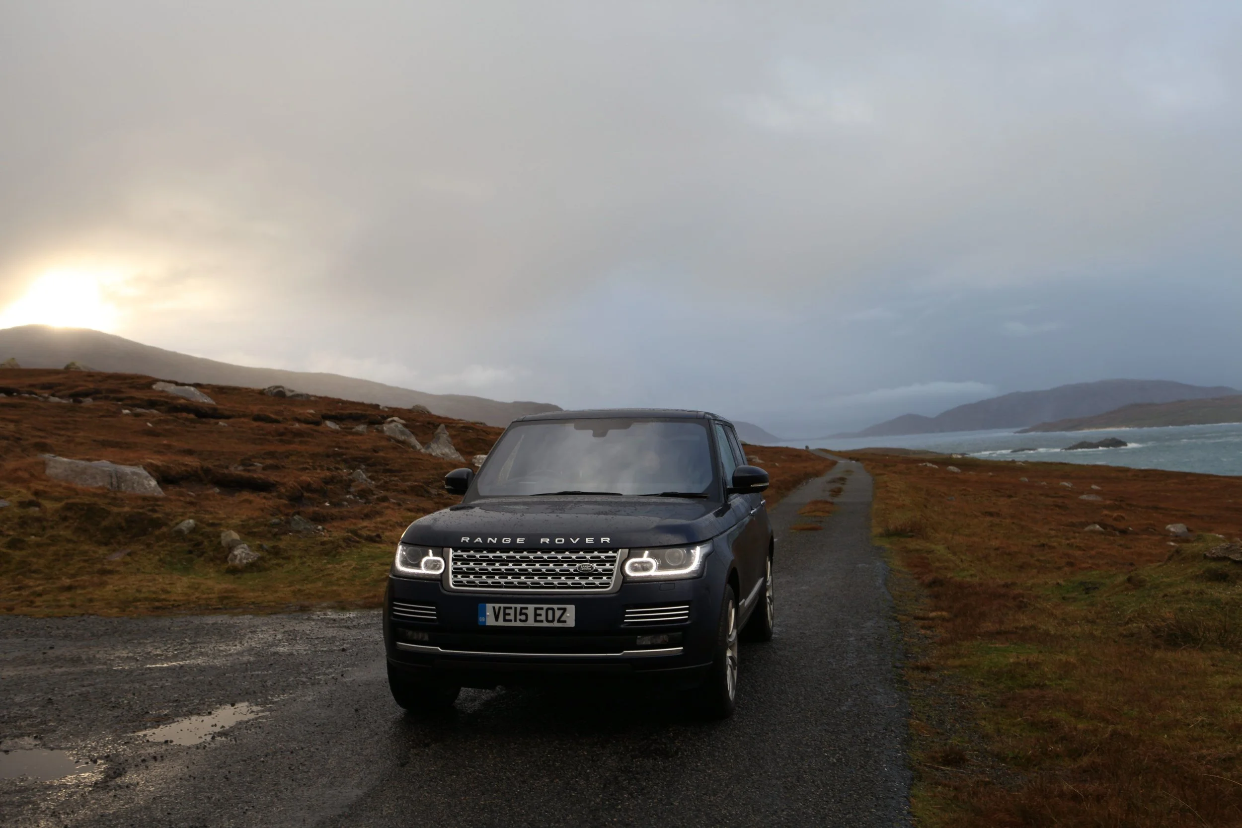 The road trip begins in this beast of a Range Rover