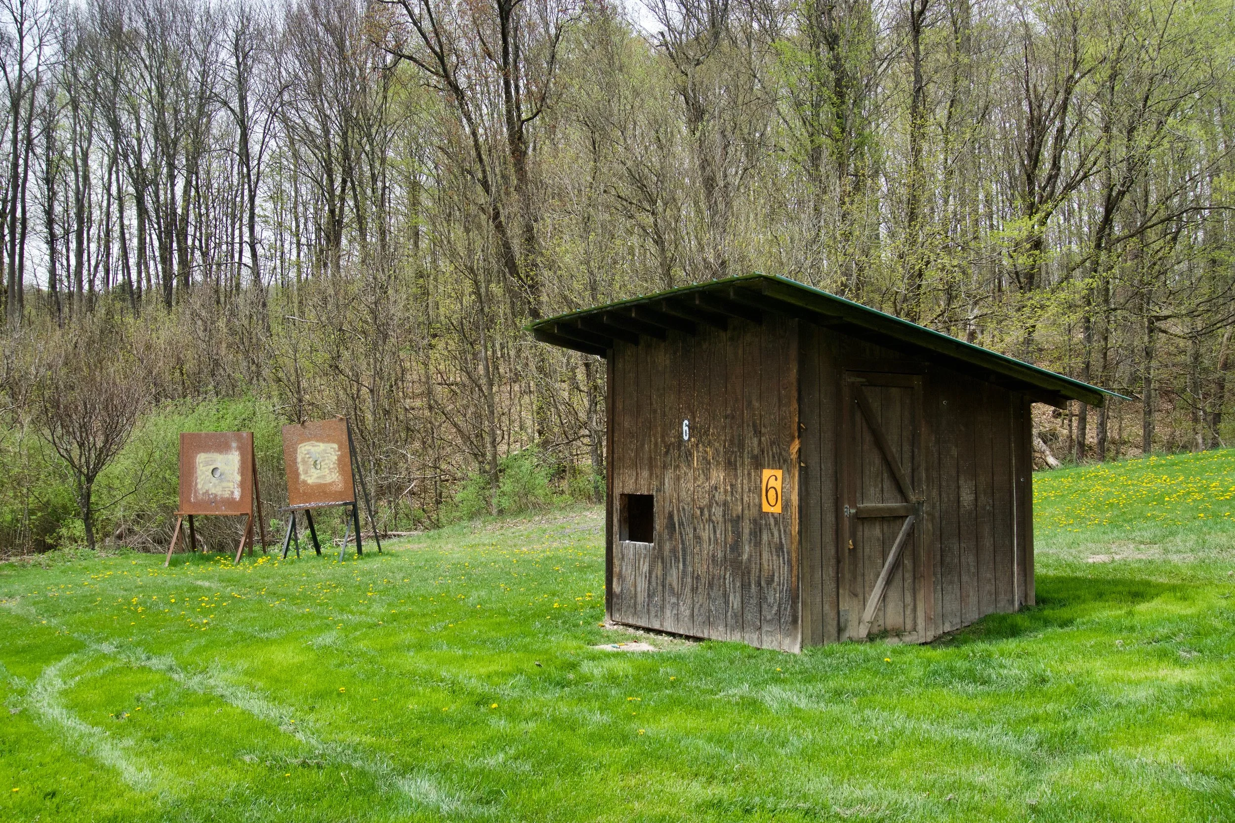Low skeet house #6. One of my favorite positions-shooting from the house at away birds or in coming from the high house.
