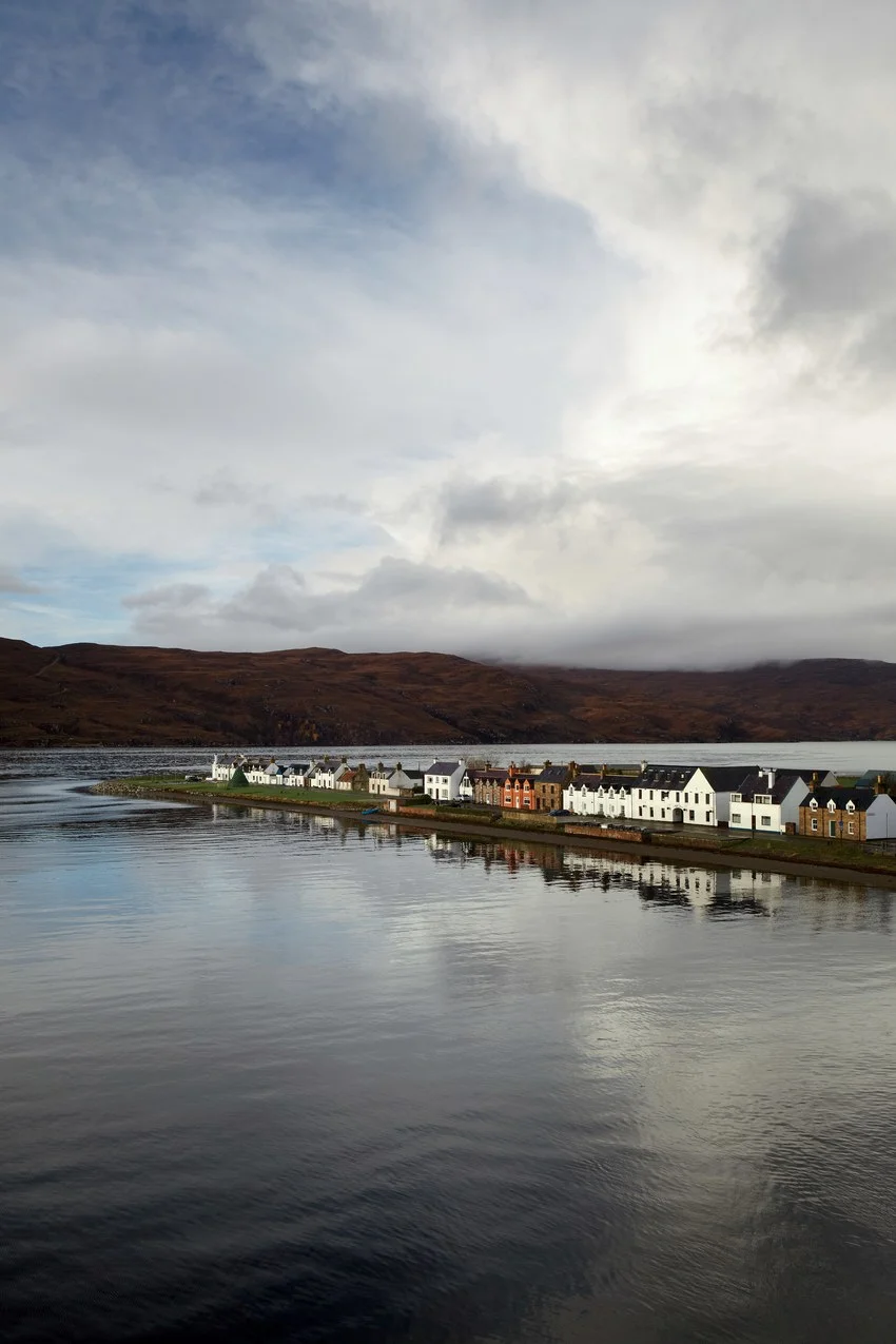 The port town of Ullapool, where you catch the ferry to Lewis.