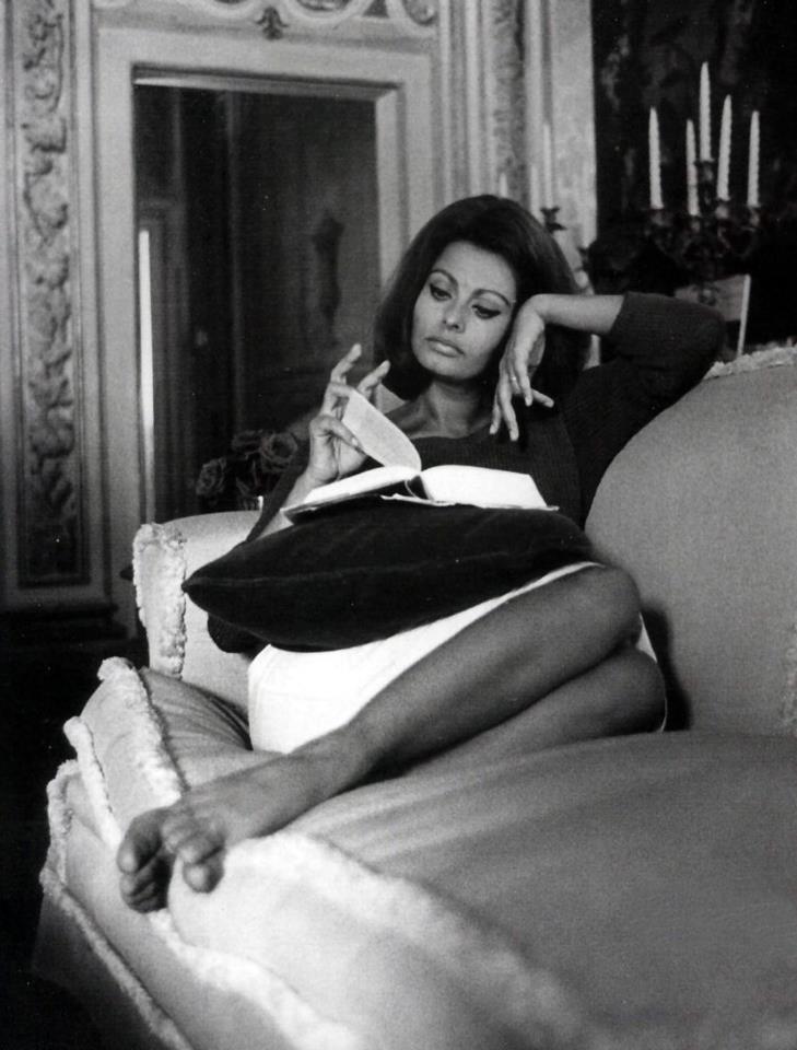 Sophia Loren in her home, January 1963, Photographer Unknown