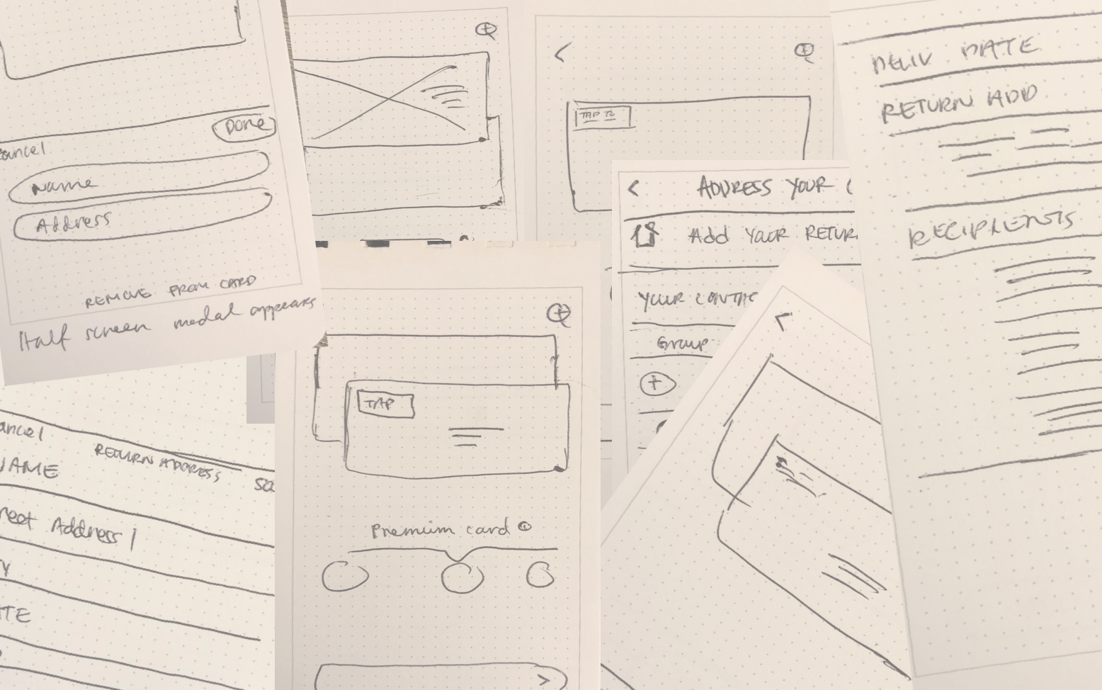 I made a lot of sketches, and even more in Sketch.