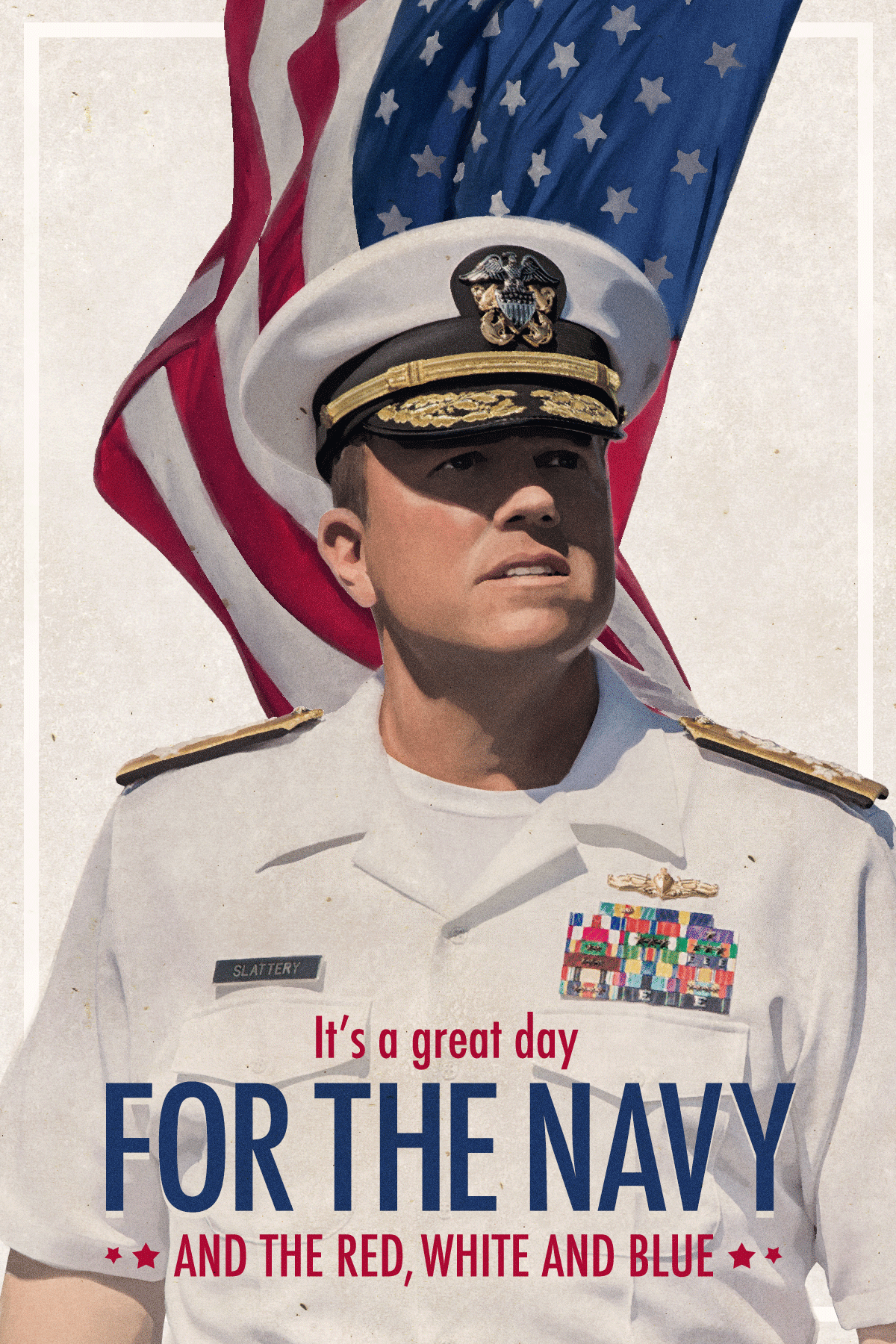 A still from TNT’s the Last Ship was painted to look like a vintage war poster.