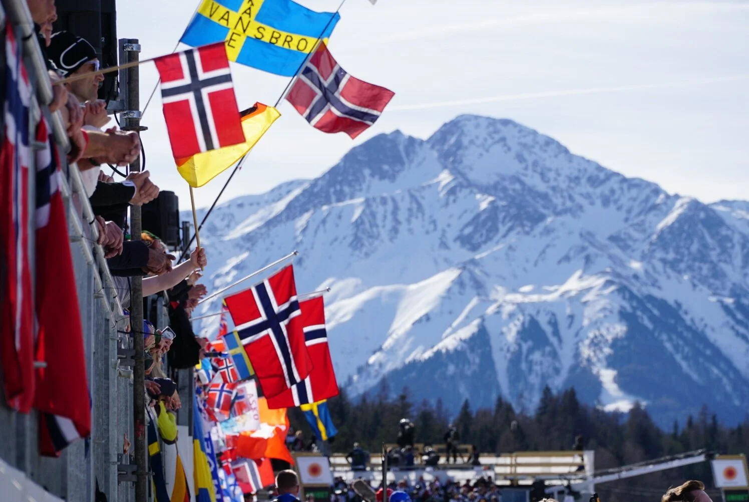 Full stands and big mountains at the Seefeld World Championships