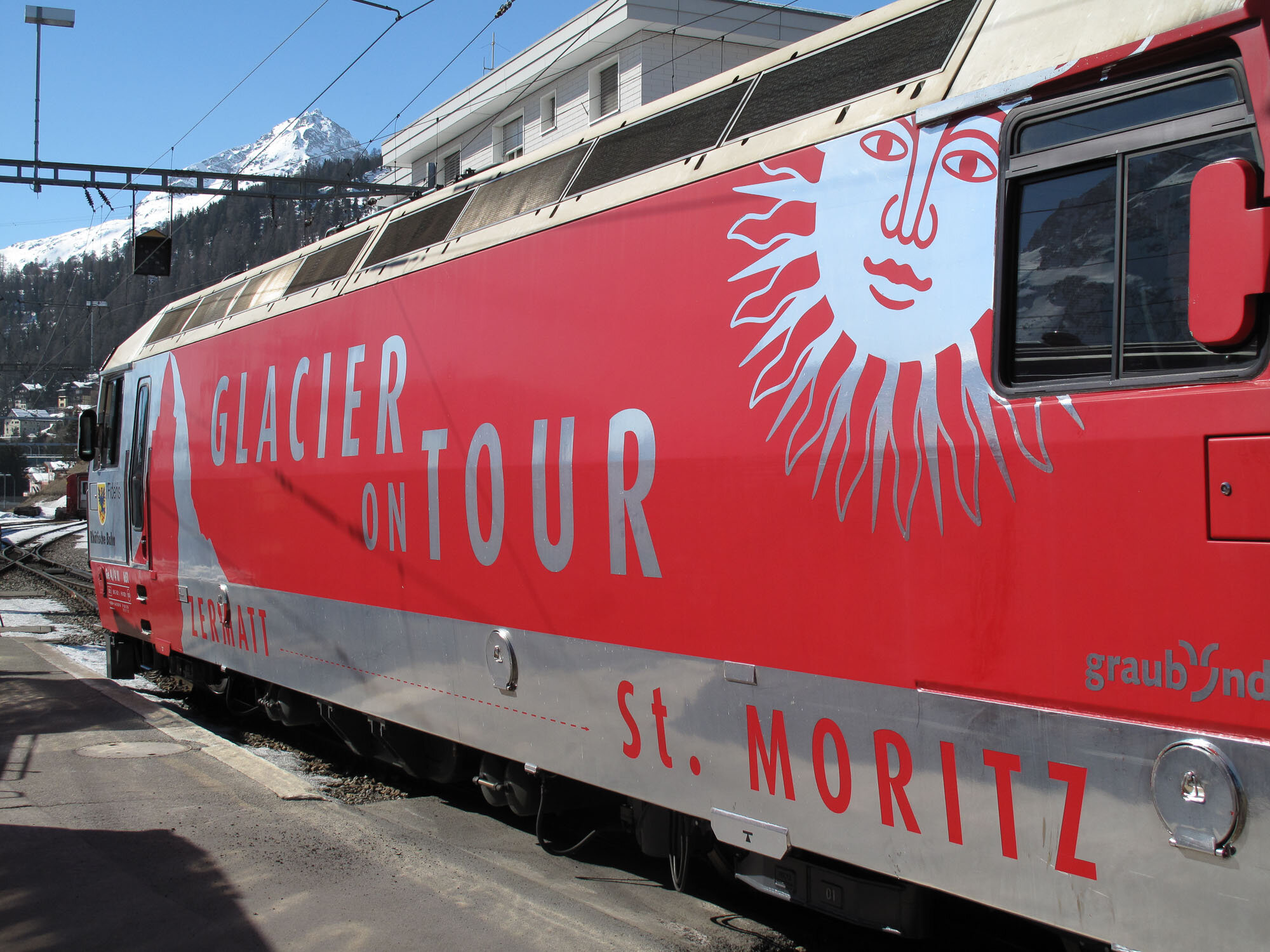 Train ride on the famed Bernina Express UNESCO World Heritage railway