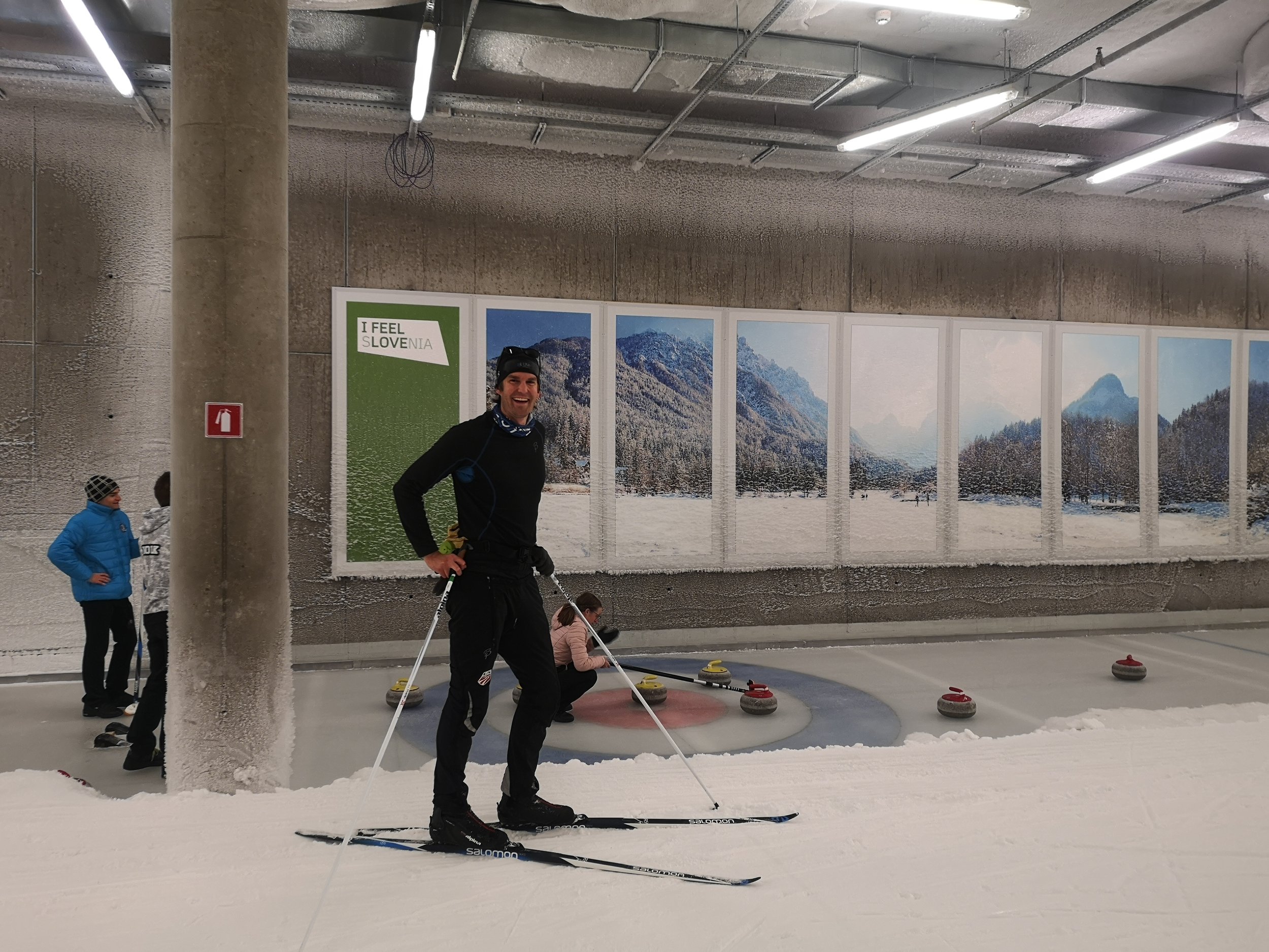 Skiing in the Planica Ski Tunnel