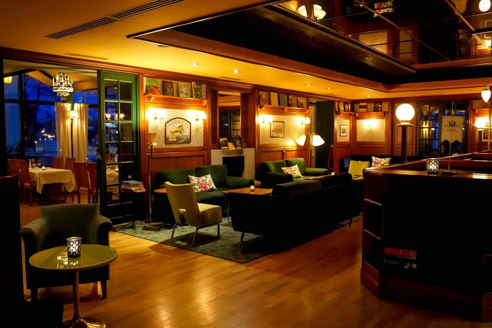 Enjoy dinner in your hotel with your companions