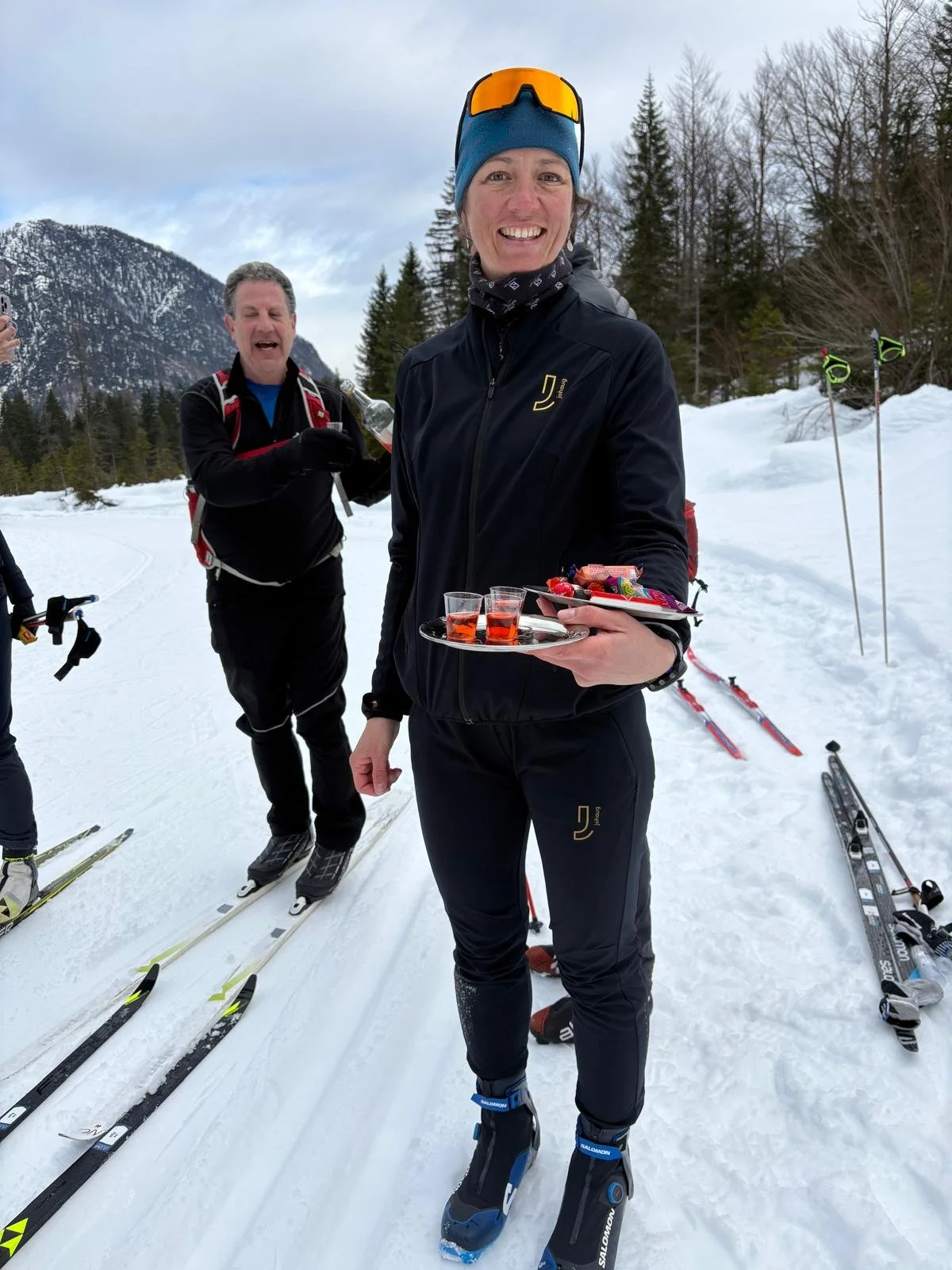 7 A little trailside pick-me-up courtesy of trip leader Anna after the first lap at Saisera.jpeg