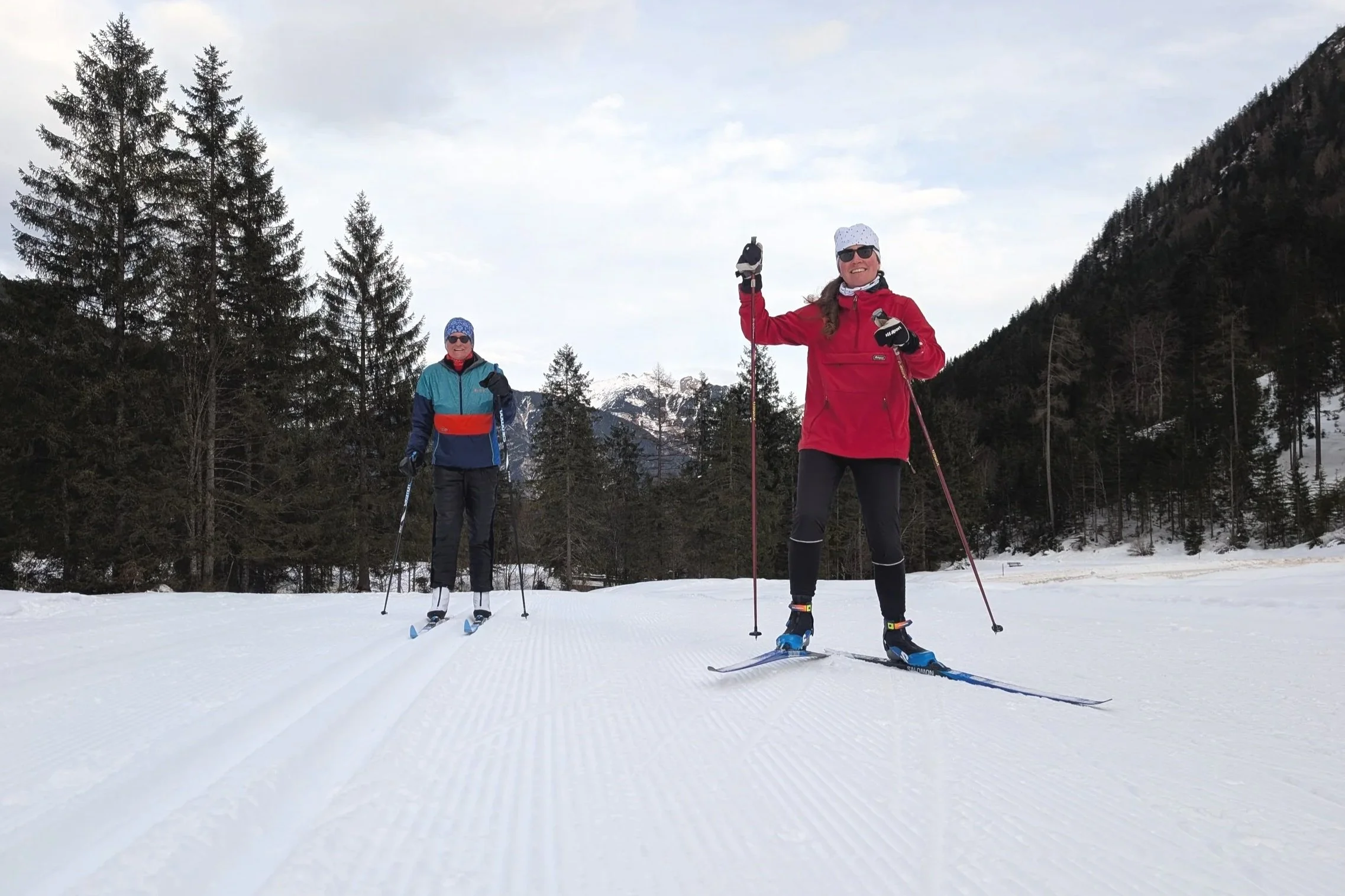 Ski trail passes in Austria and Switzerland