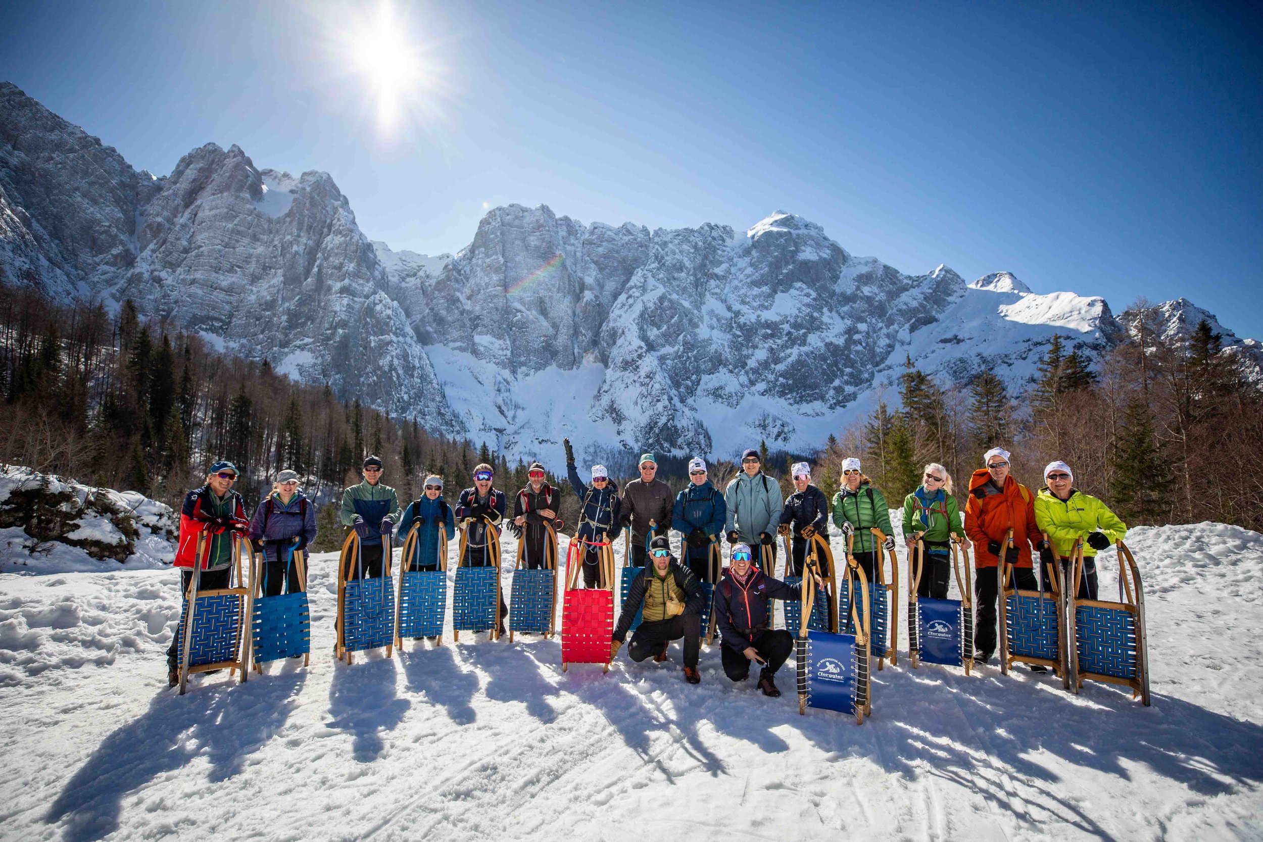 Alpine sledding with your group