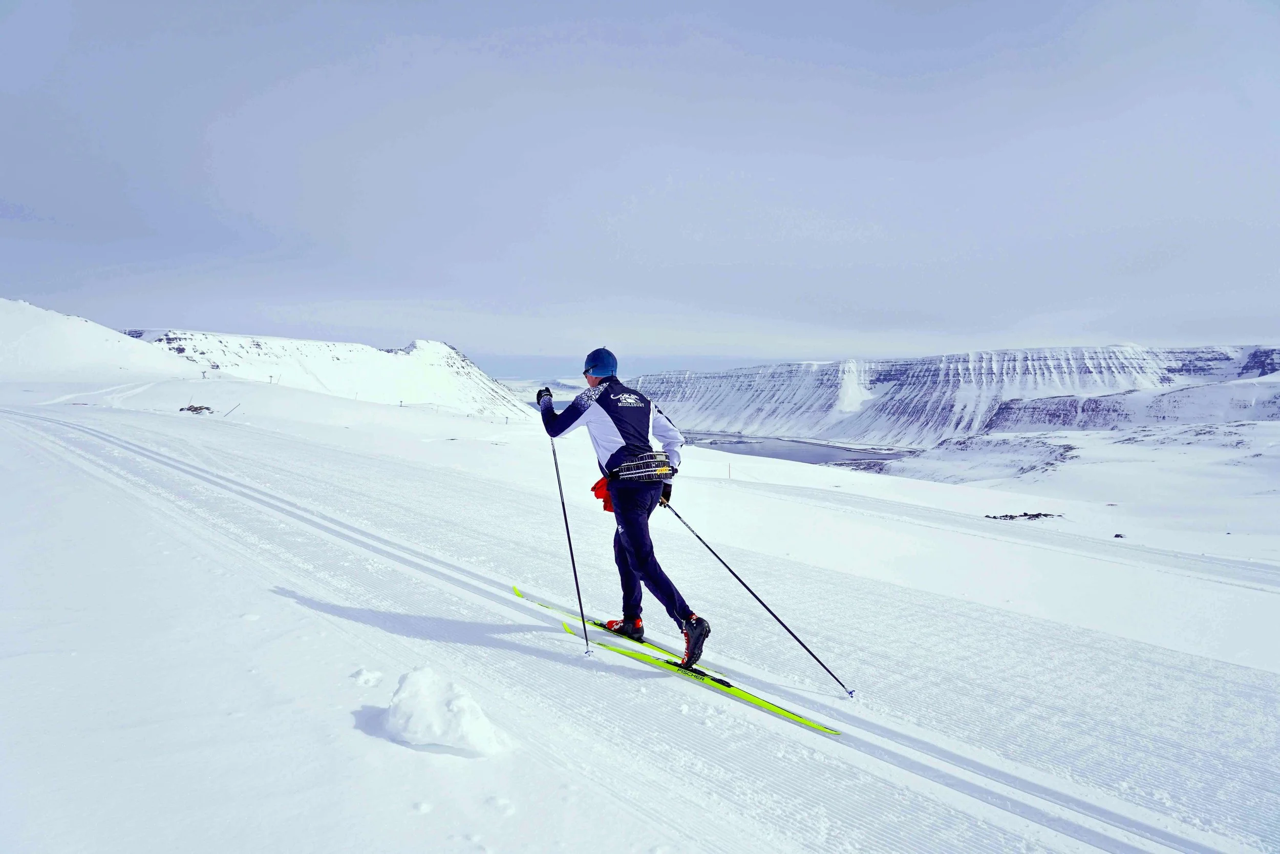 Classic skiing with perfect winter conditions on Iceland's trails