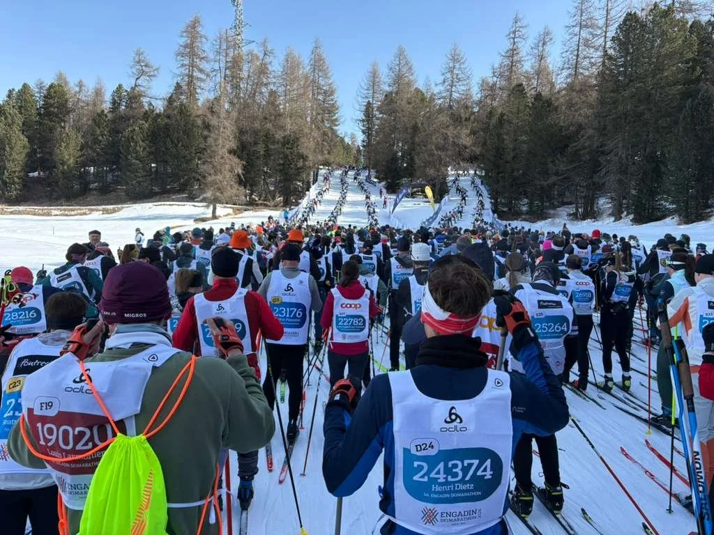 Starting line for the Engadin Wordloppet