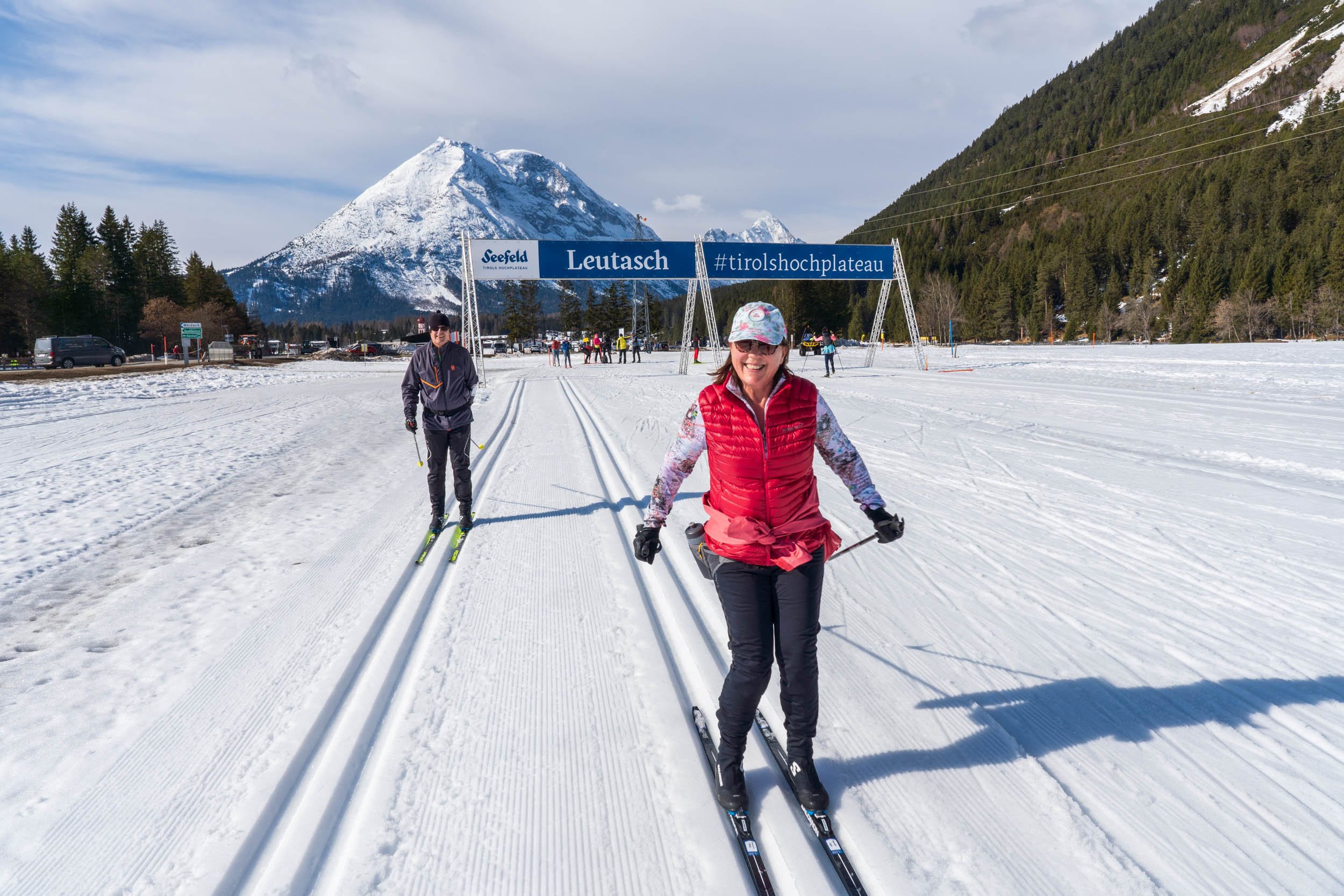 Classic skiers on the Leutasch trails