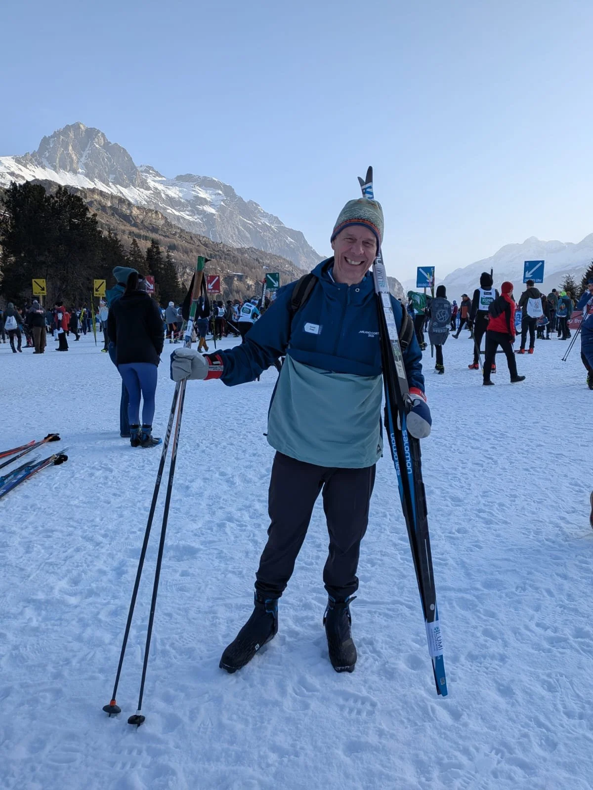 Gunnar is ready for the 2026 Engadin Worldloppet race start