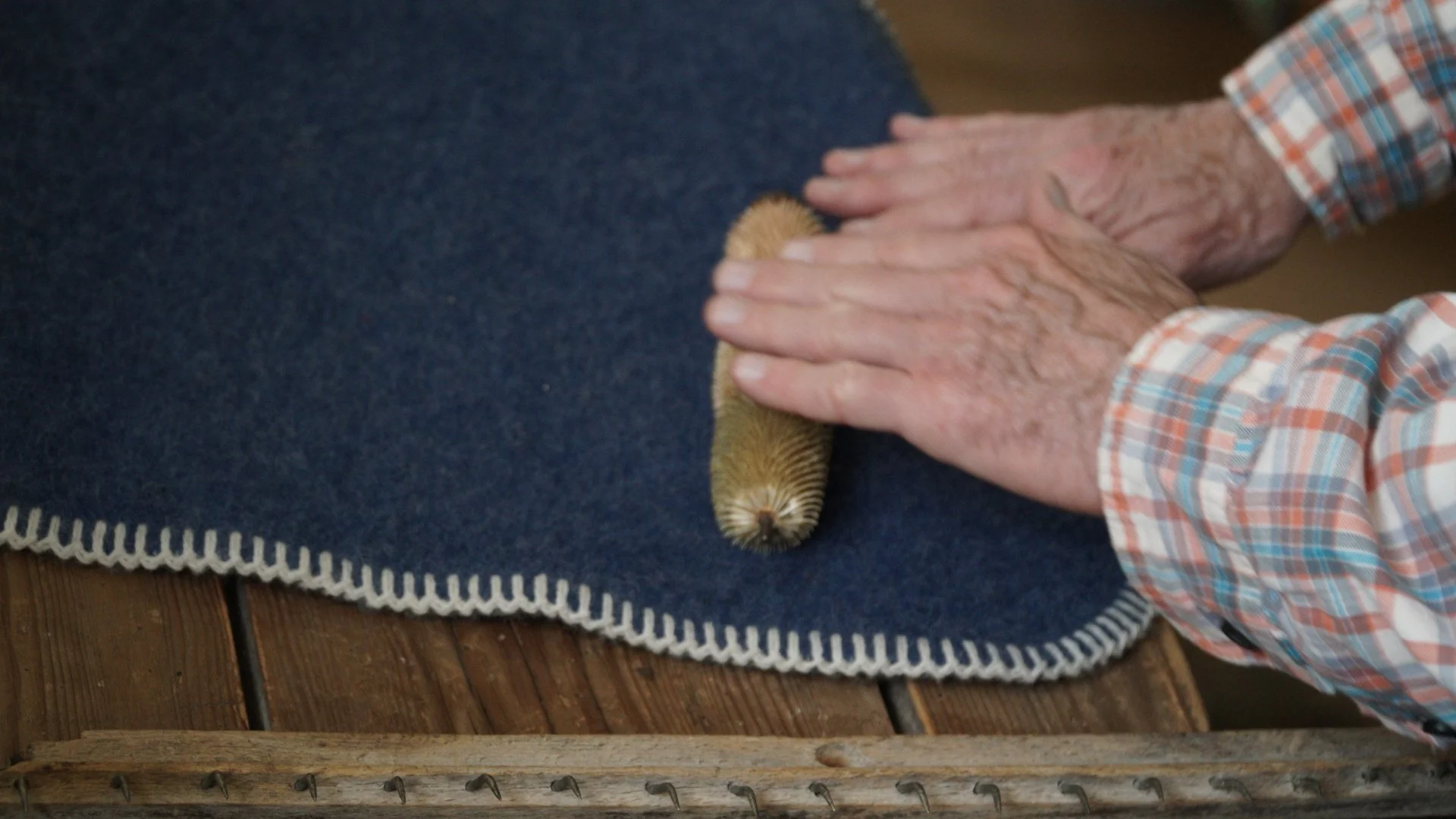 Learning how traditional Austrian loden wool is produced in a historic textile workshop