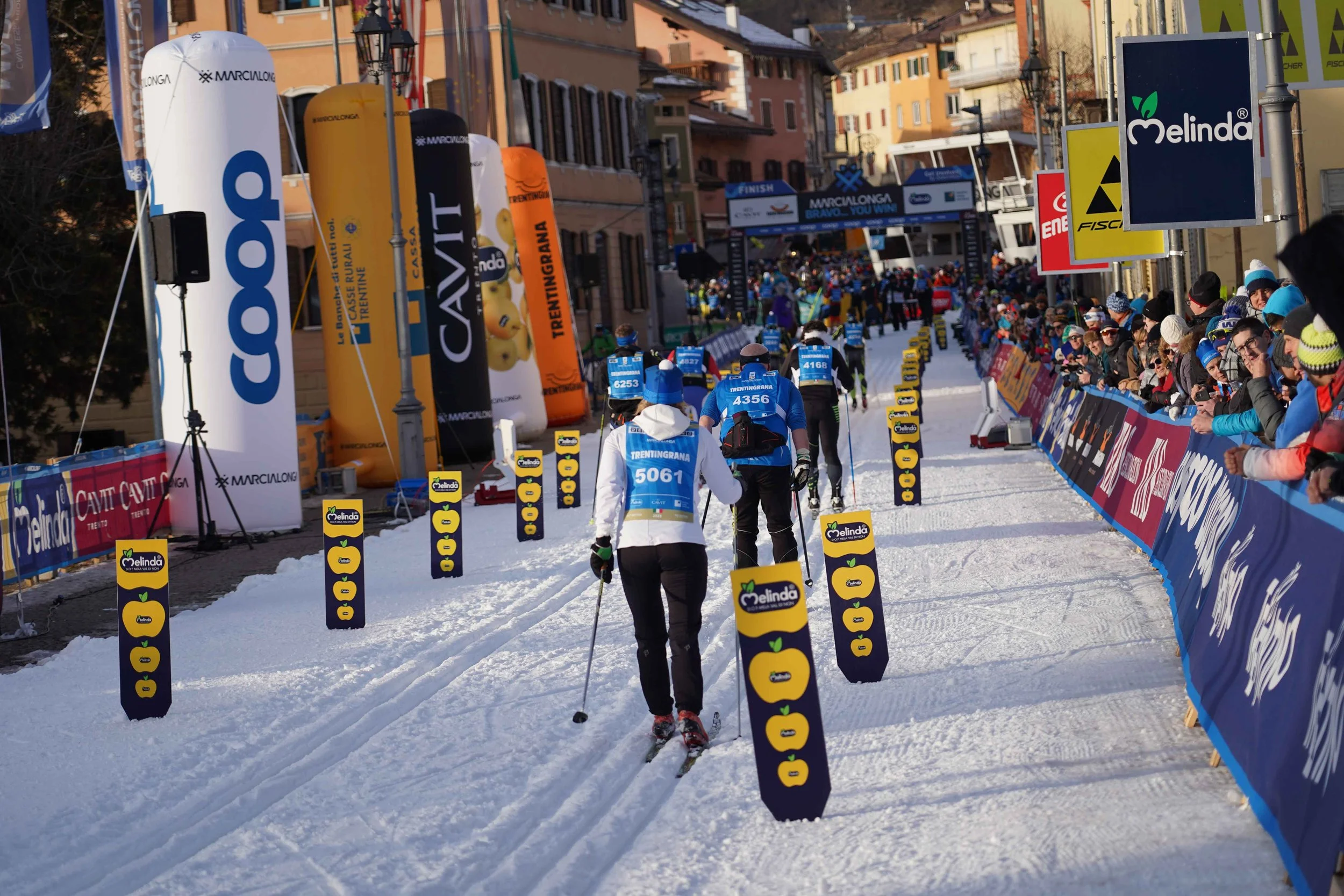 inish line at the Marcialonga cross-country ski race in Italy with Lumi Experiences