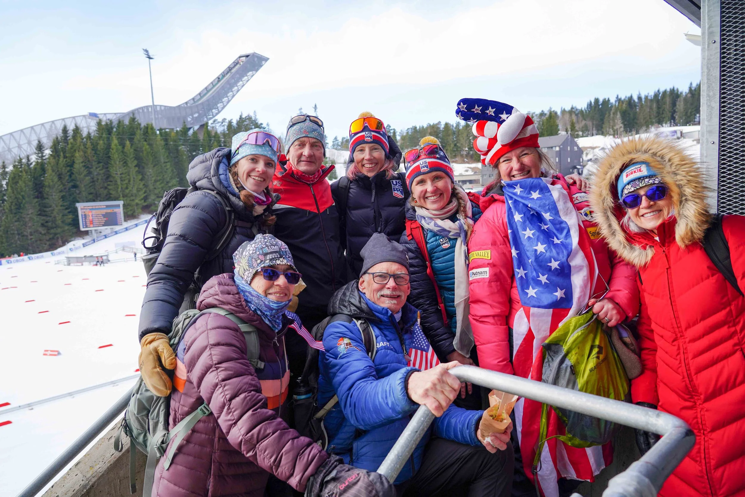 Lumi guests cheering on athlethes