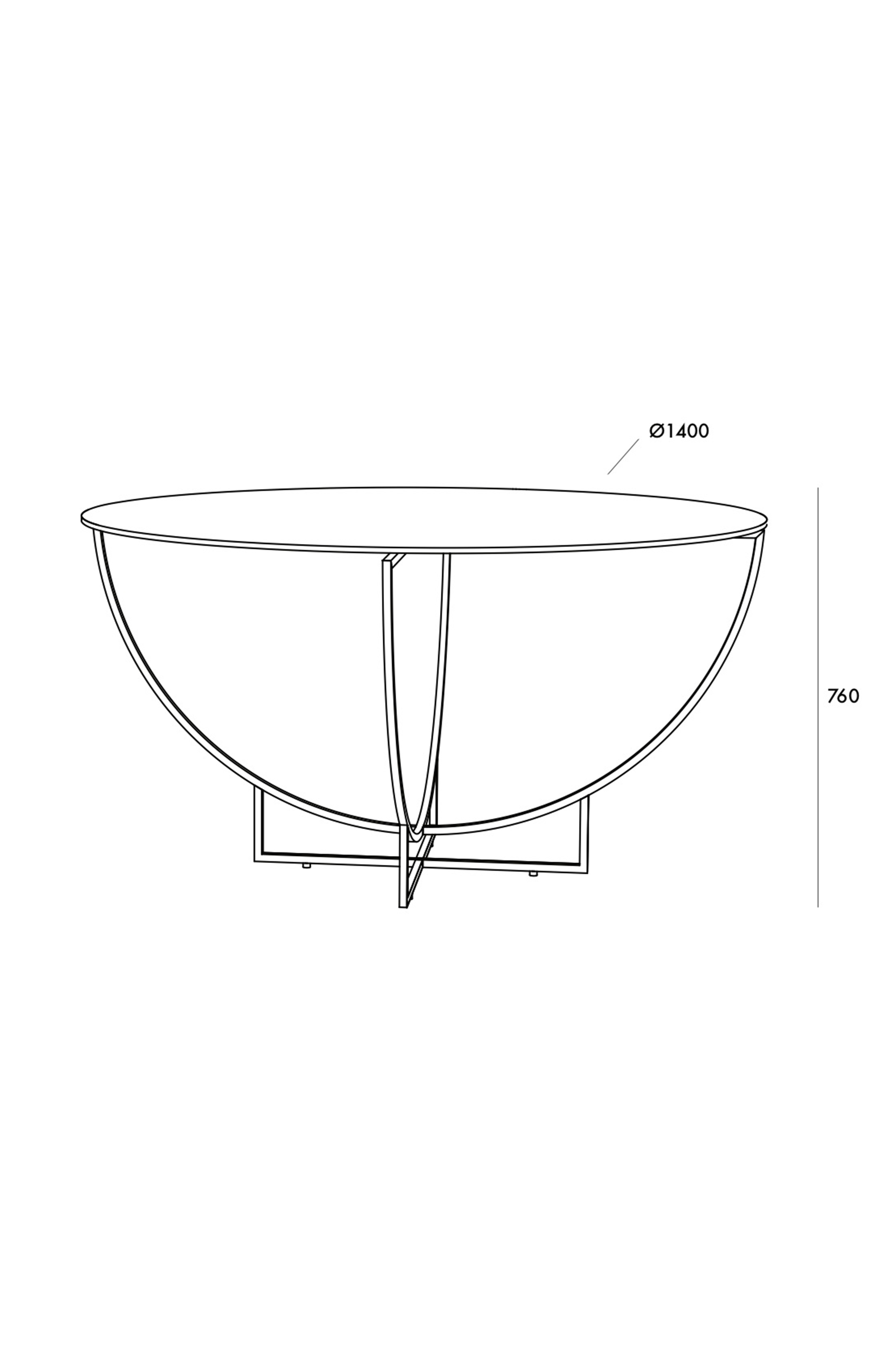 Ro Dining Table dimensions 