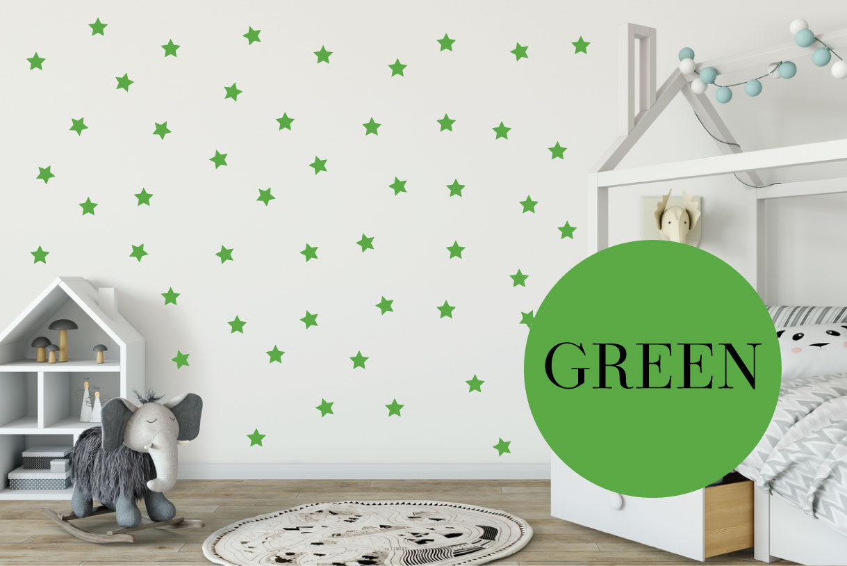 2.5 inches 3 inches 4 inches Star Wall Decals 2 inches