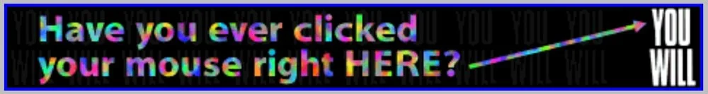 Image: First ever digital banner by HotWires part of Wires magazine, unleashed its banner onto the information superhighway in 1994.