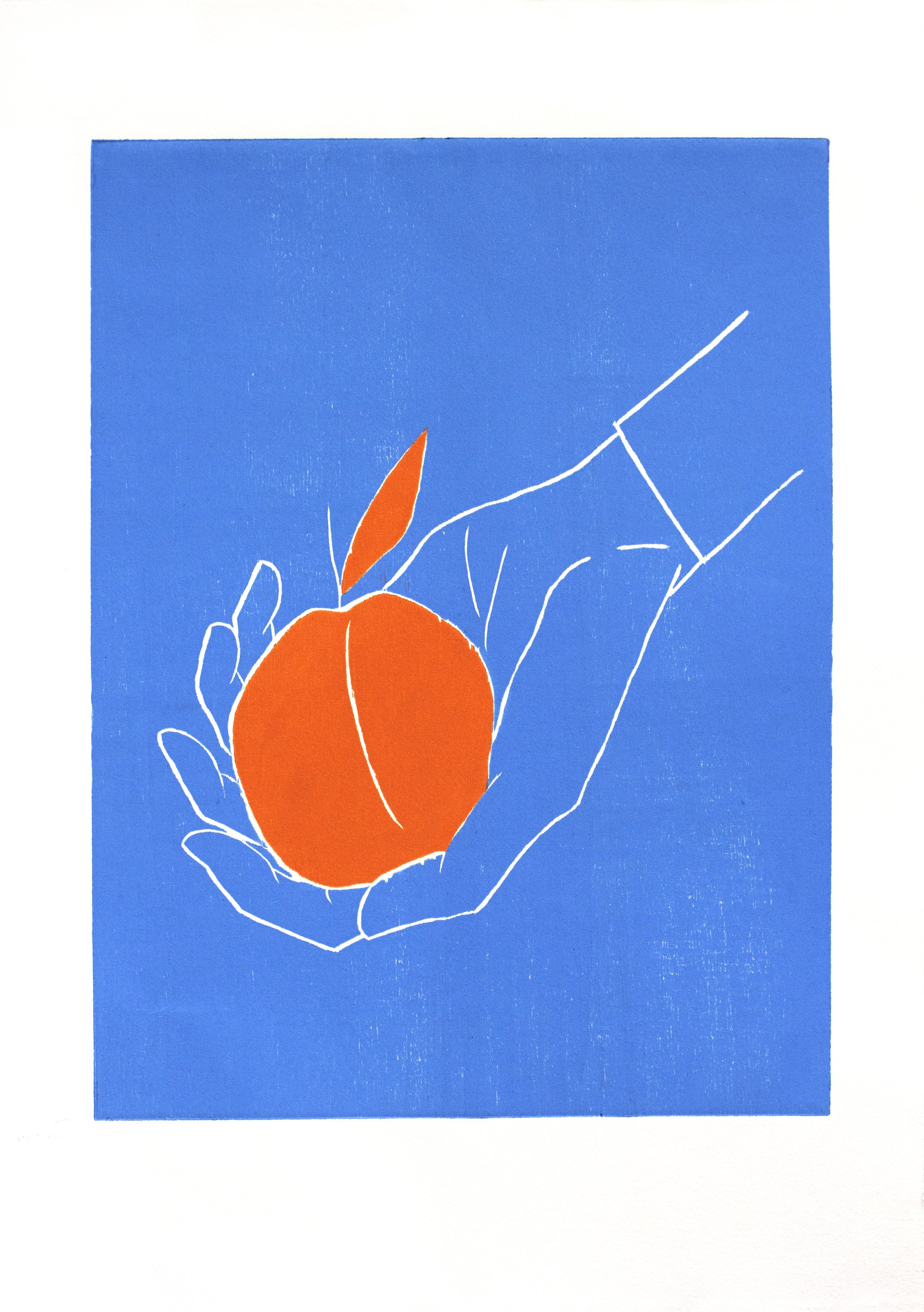  It’s Not a Poison Apple I Promise  39 x 53 cm  woodcut  2019 