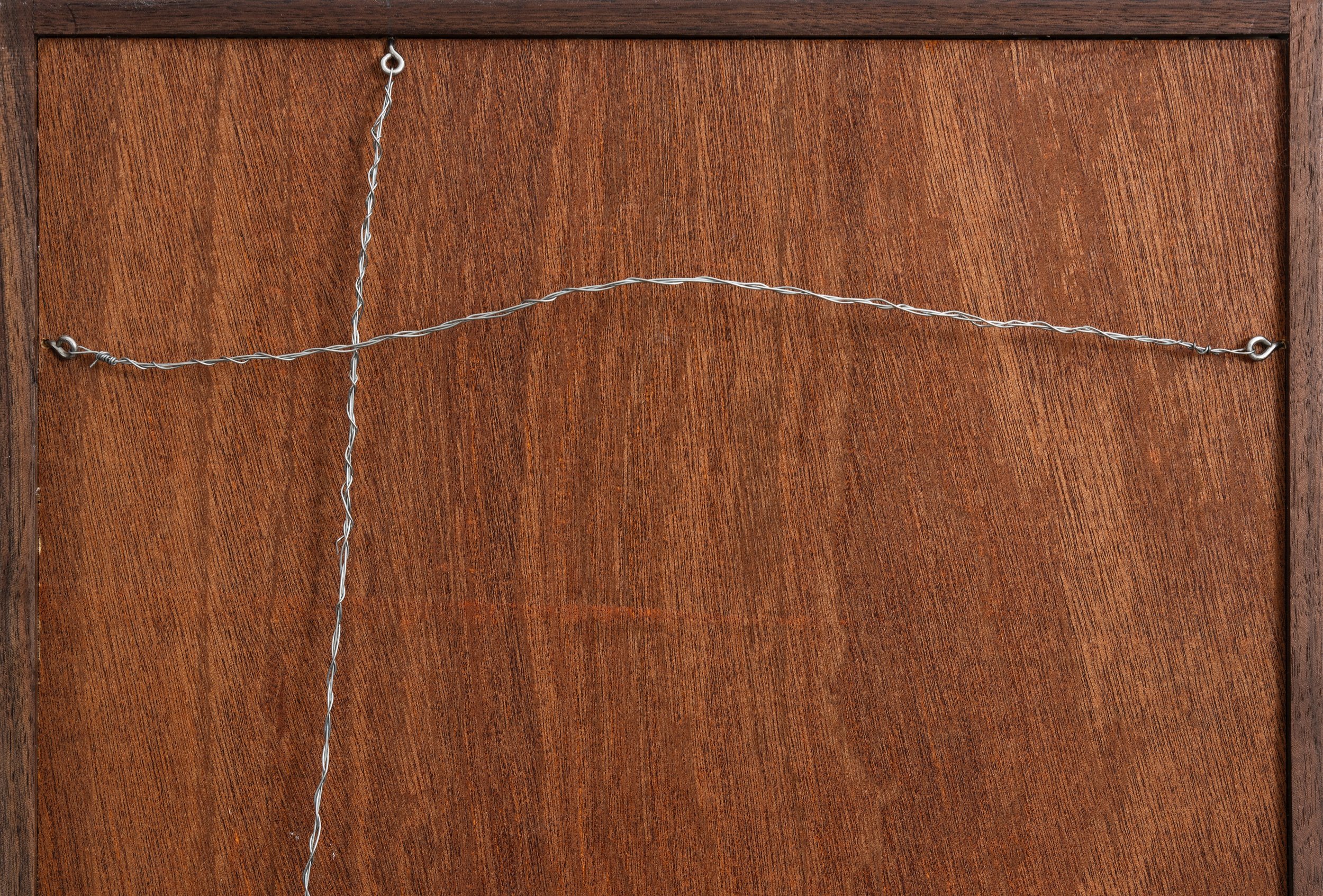 Hand curved mirror walnut Atelier365