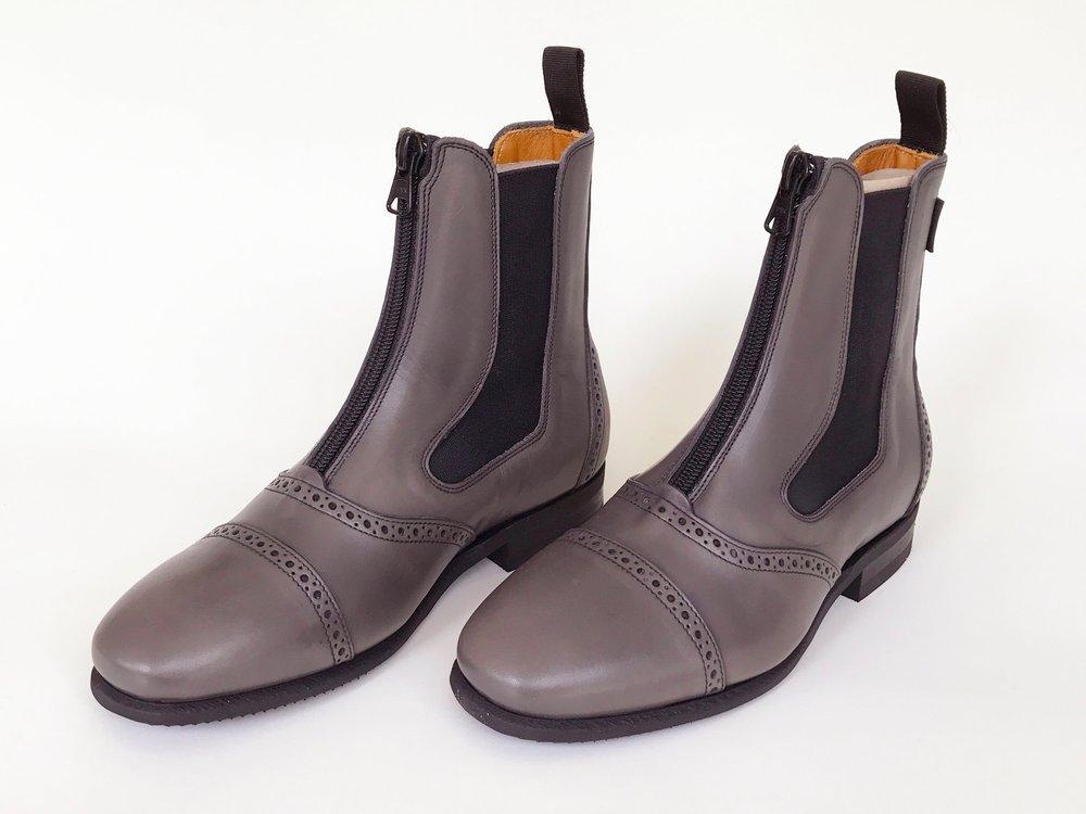 Bottes paddock Celeris Ciara personnalisées gris croco 8