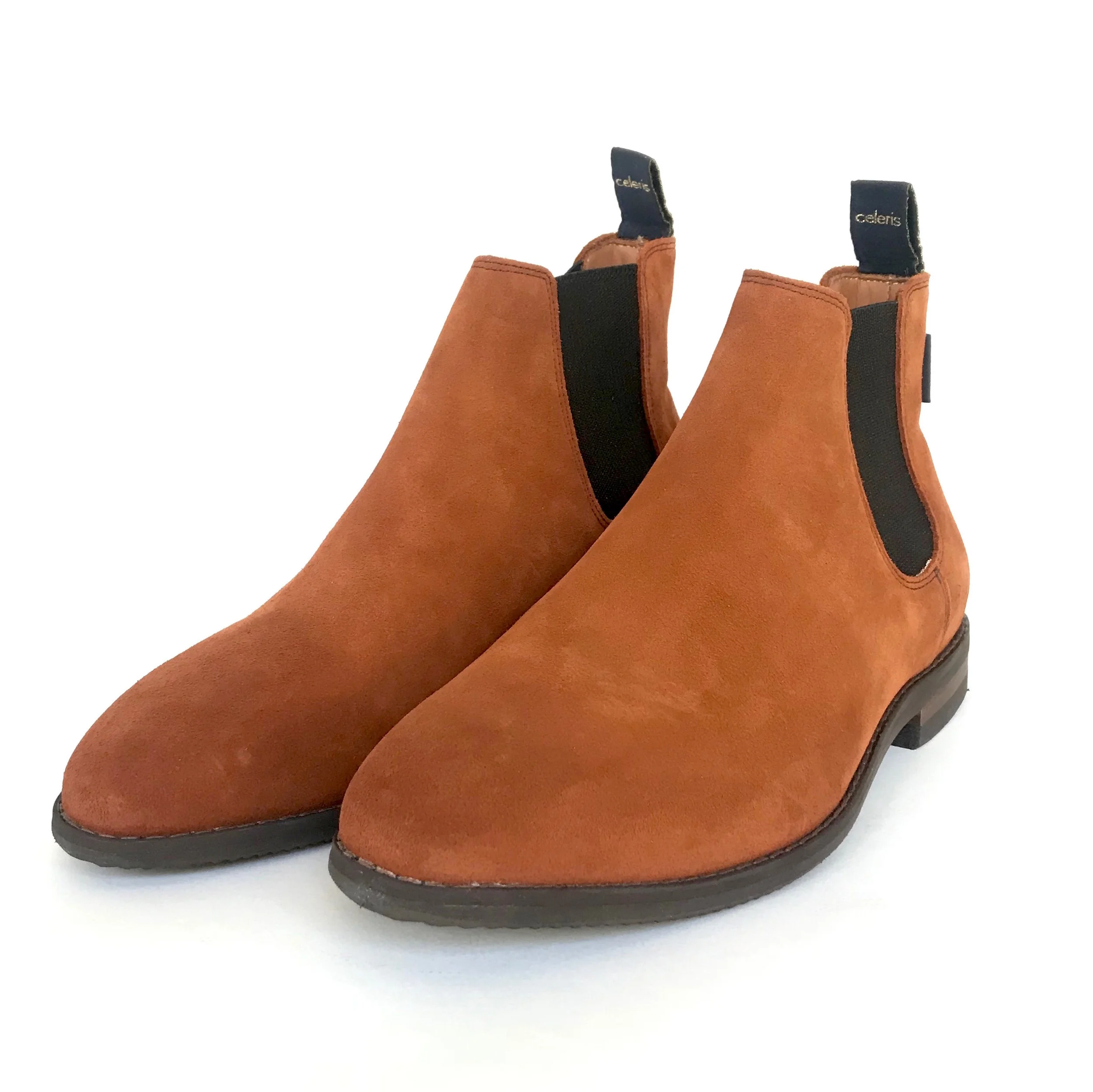 burnt orange suede boots