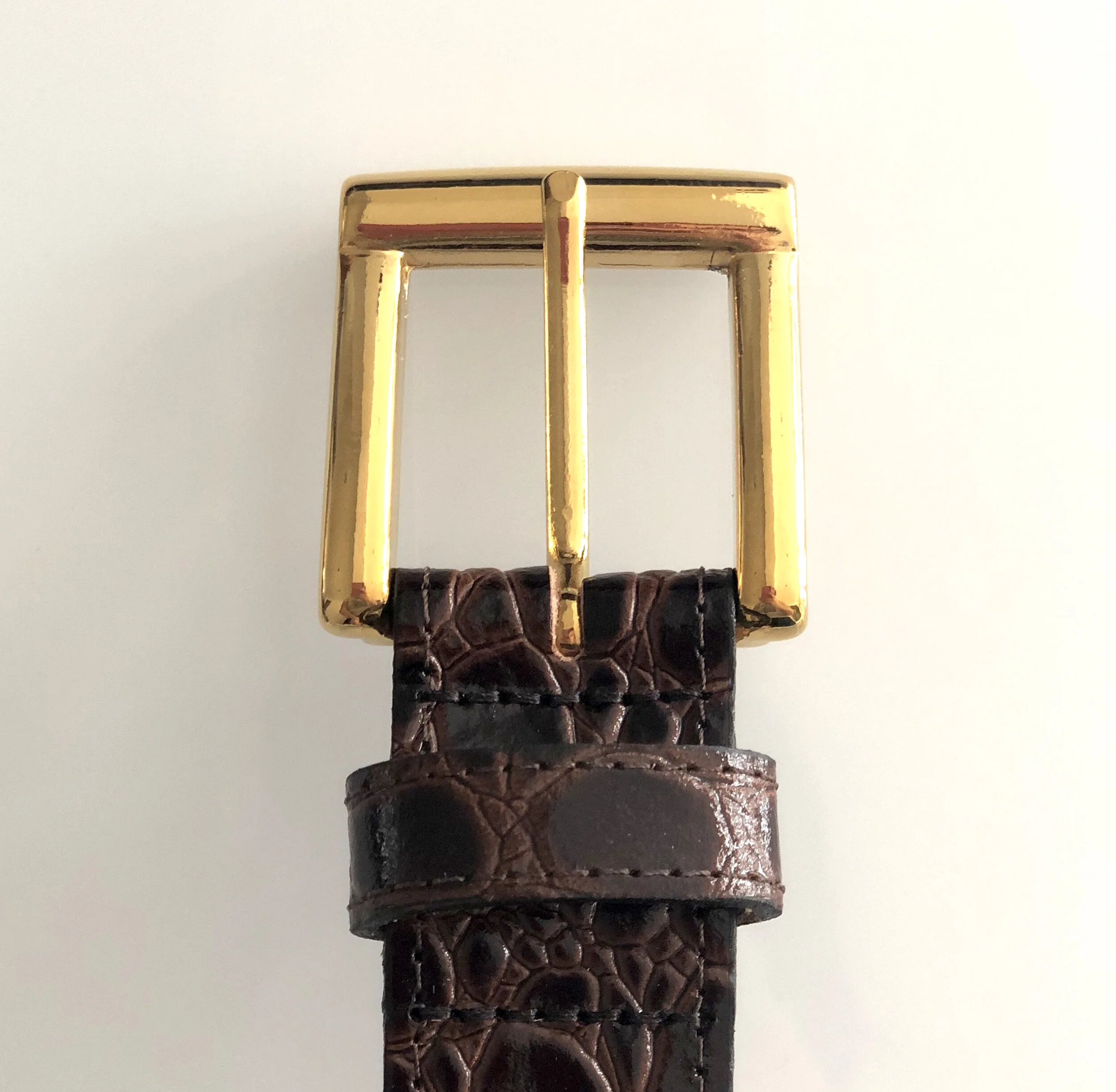 faux alligator belt