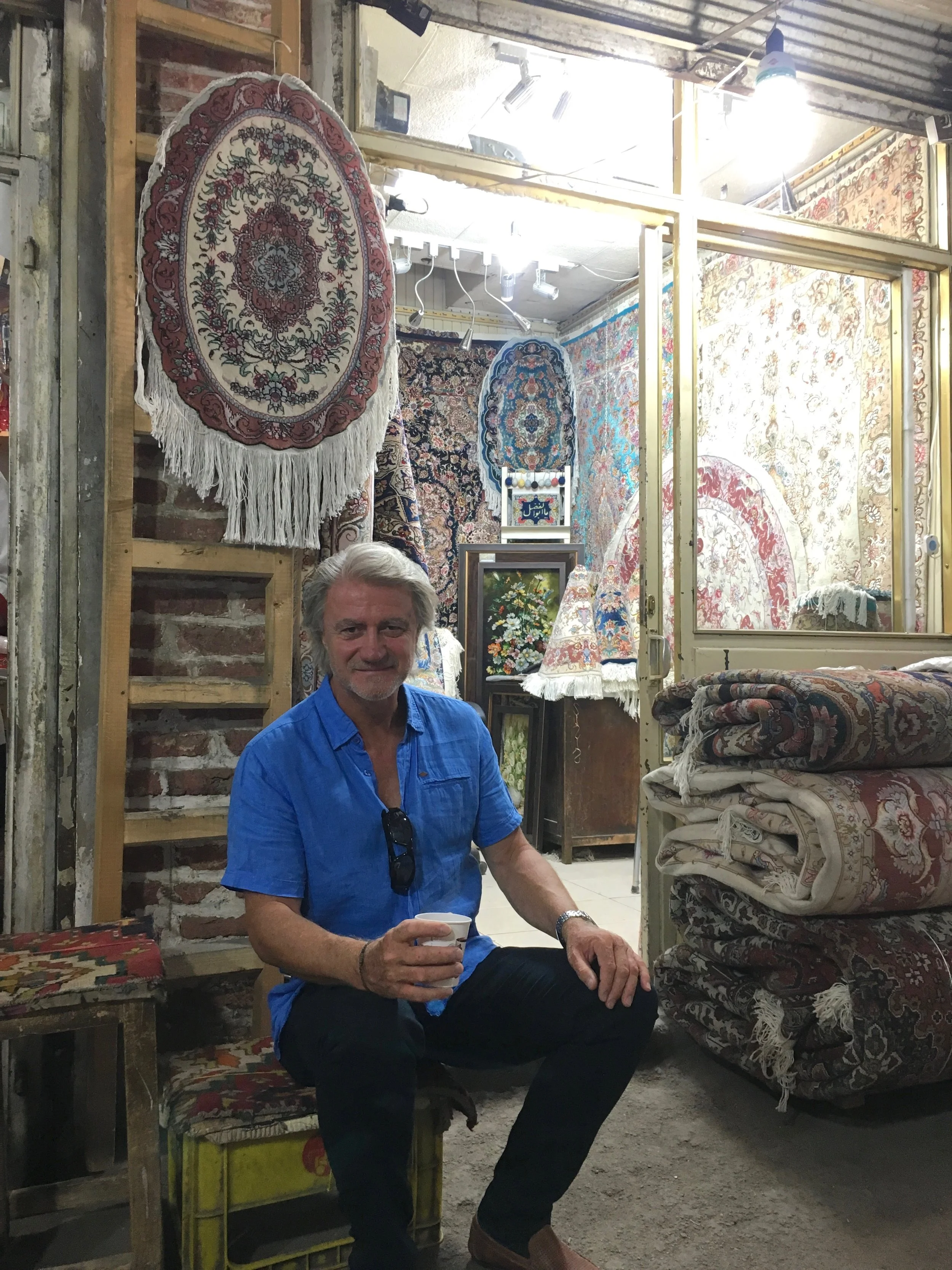 Tea time in the Bazaar, Tabriz.