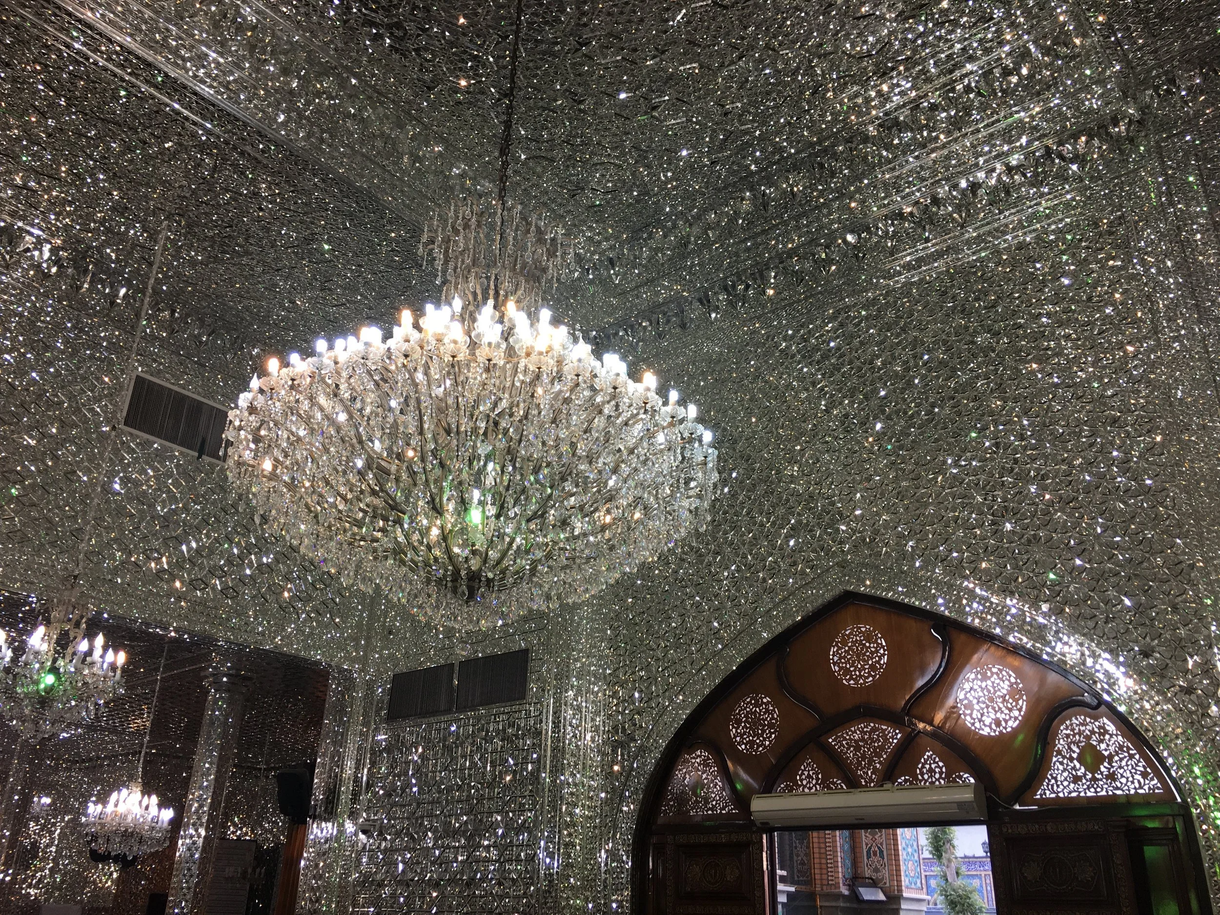 Imāmzādeh Sāleh Mausoleum. Mirror mosaic.