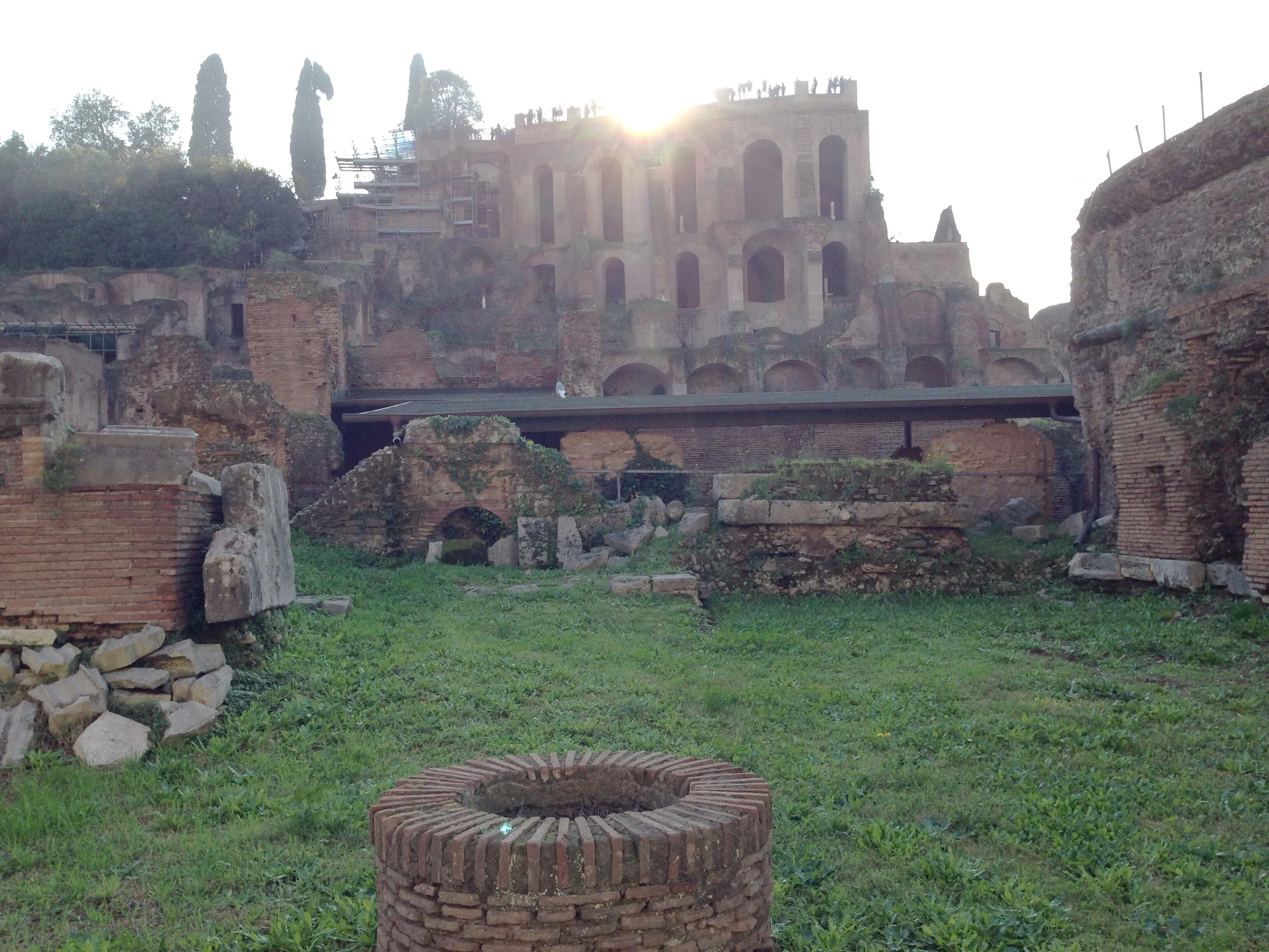 Well in the Roman Forum in Rome, Italy