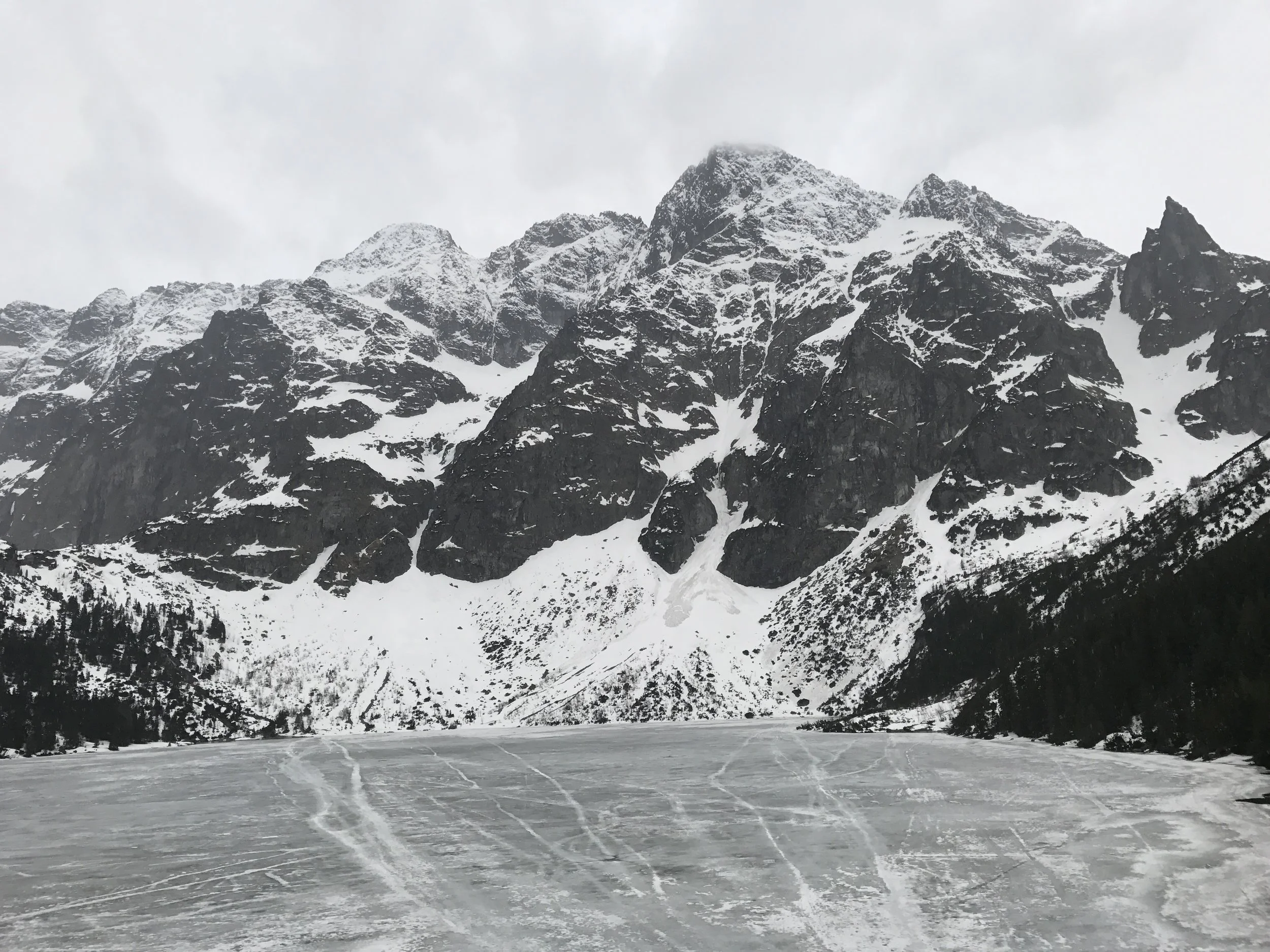 The Tatra Mountains behind Morski Oko