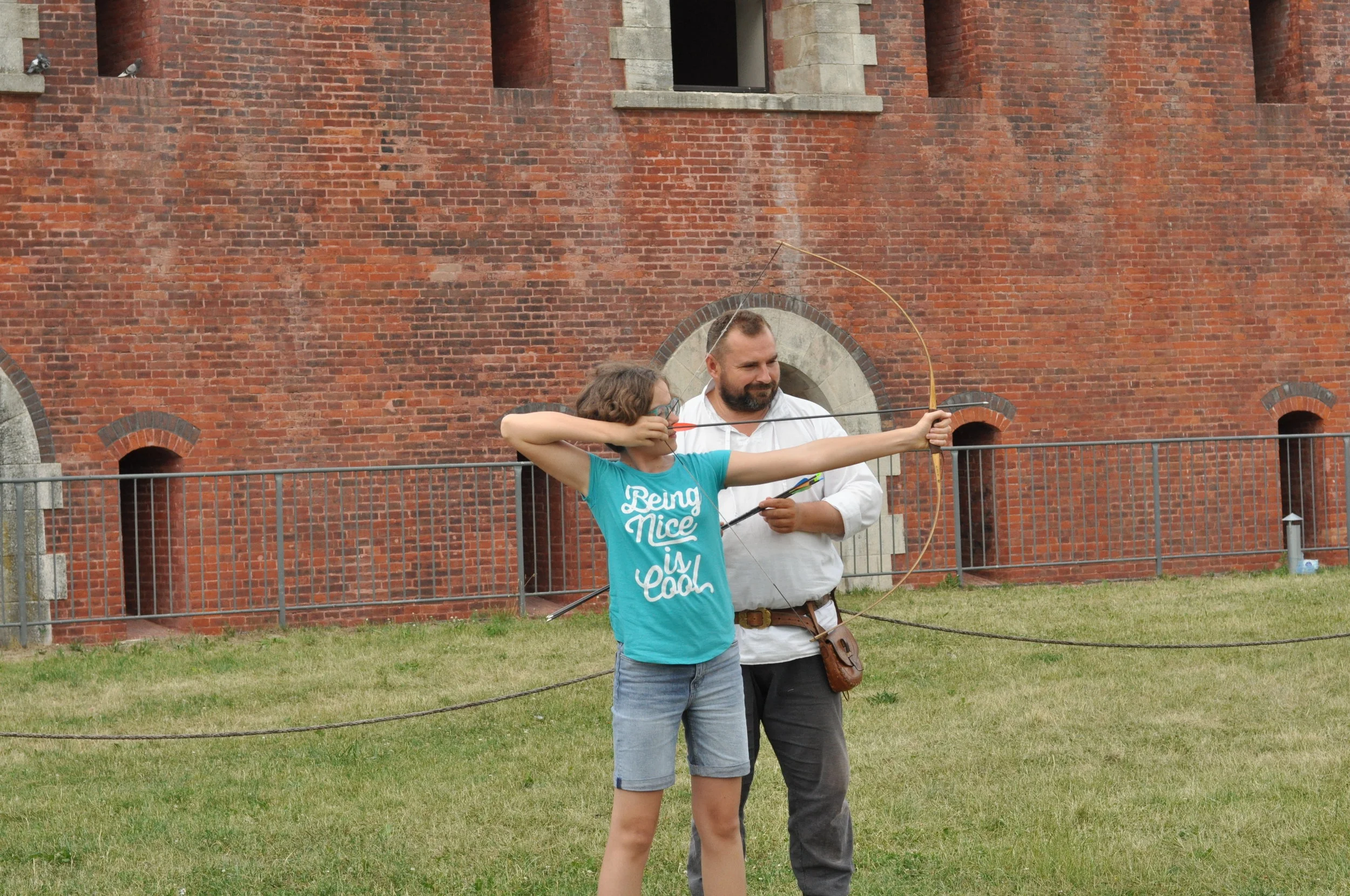You can try your hand at archery inside Basion Number Seven in Zamość, Poland.