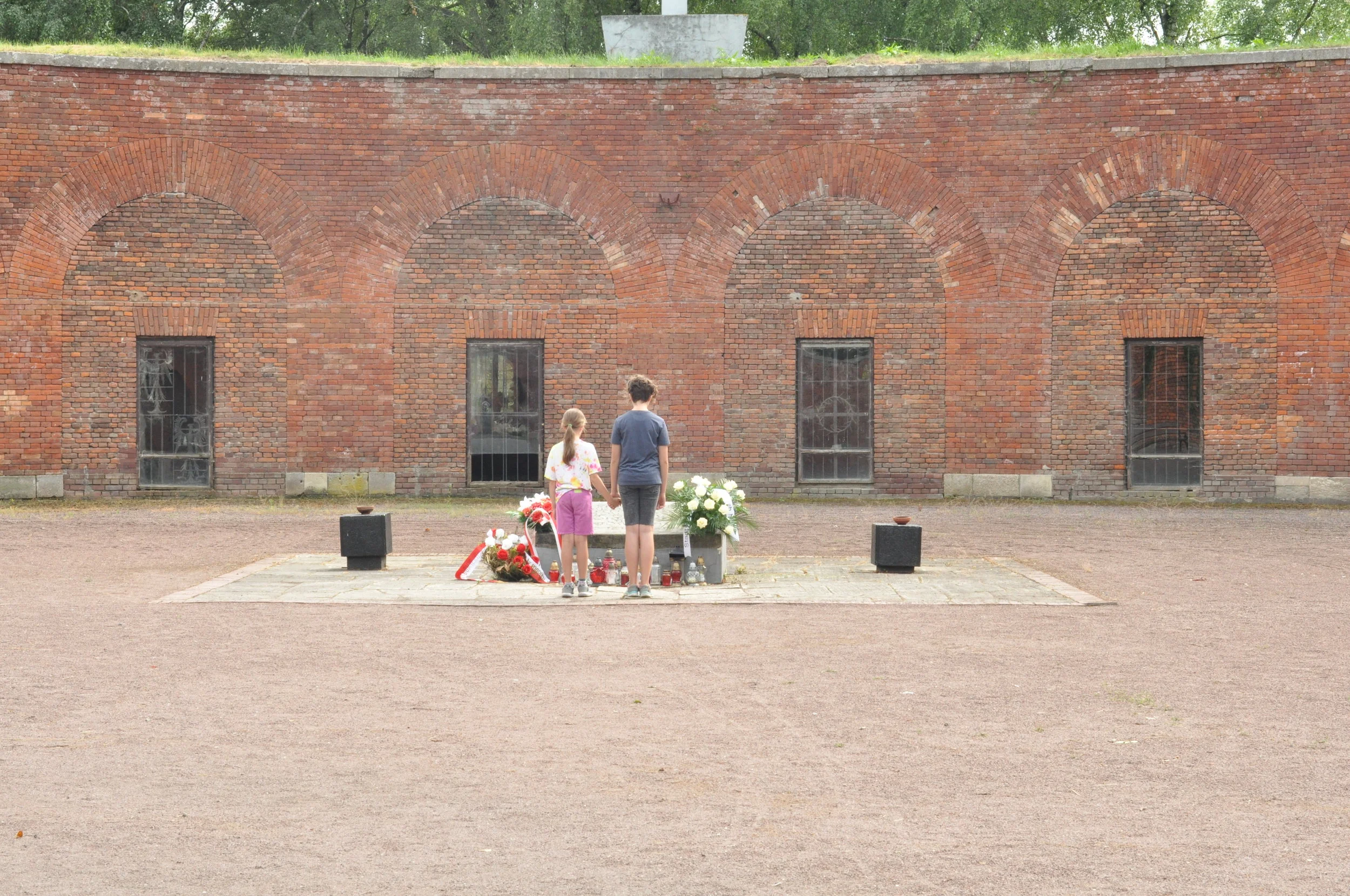 The Rotunda in Zamość, Poland is now a quiet memorial for those who were killed there in World War II.