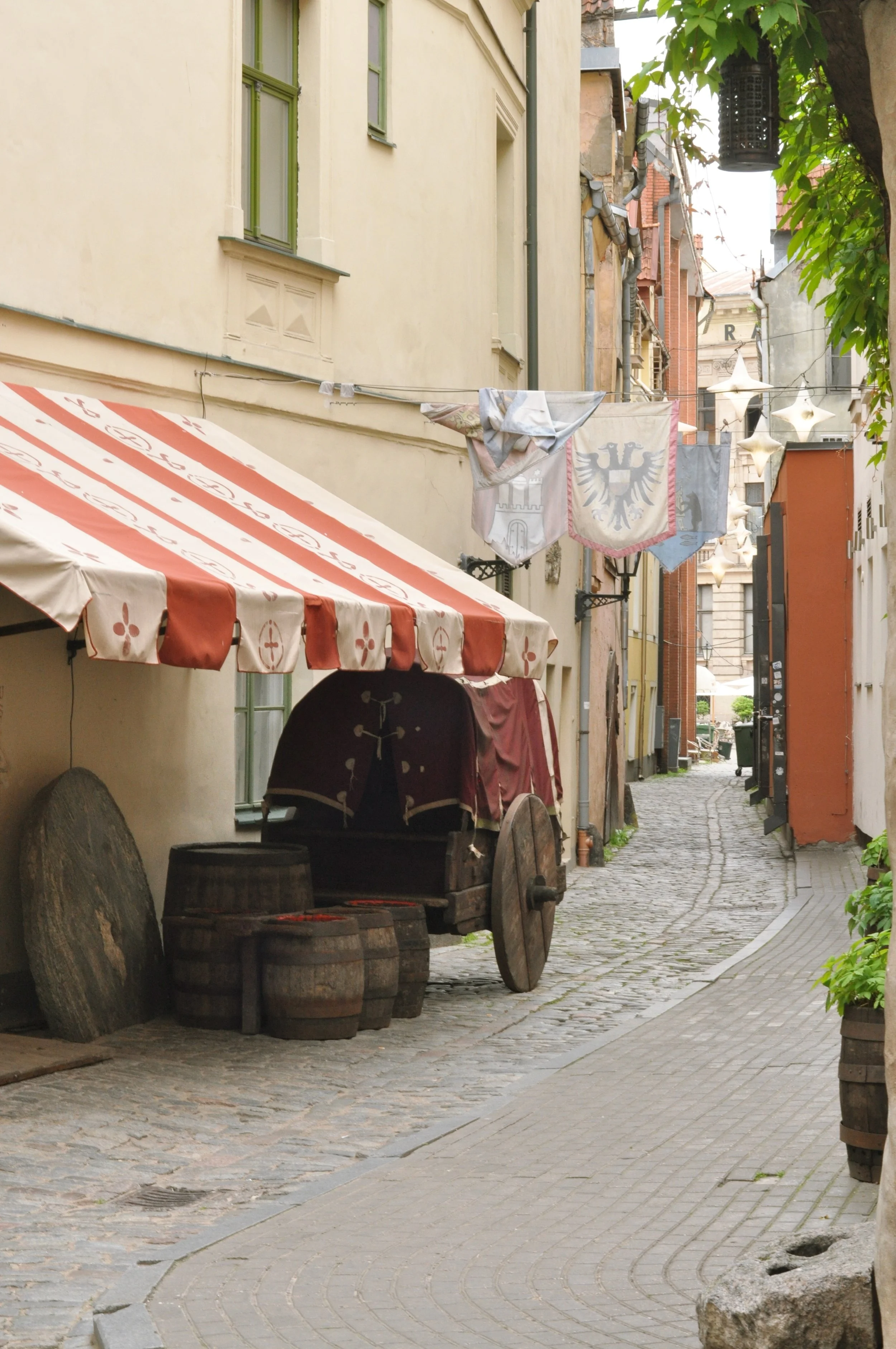 Medieval Replicas in the streets of Riga, Latvia 