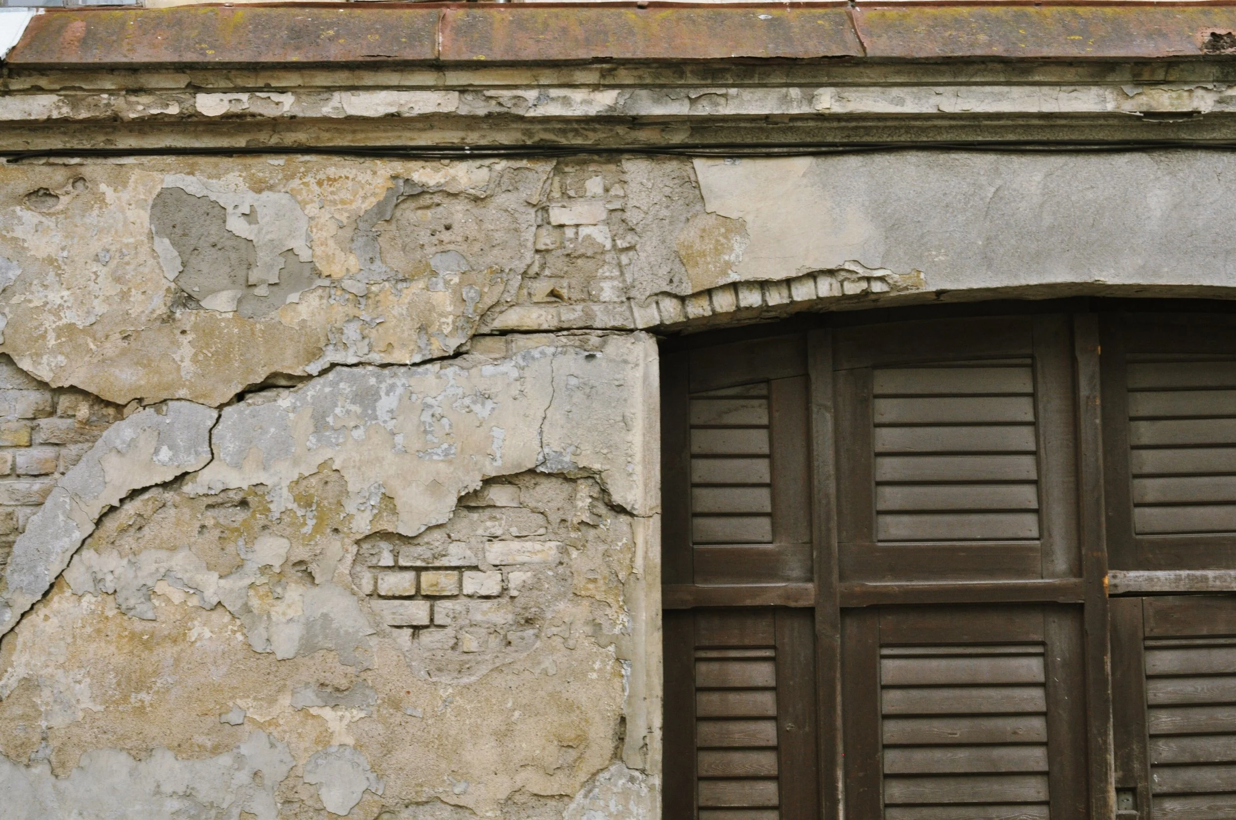 Exposed brick in Riga, Latvia 