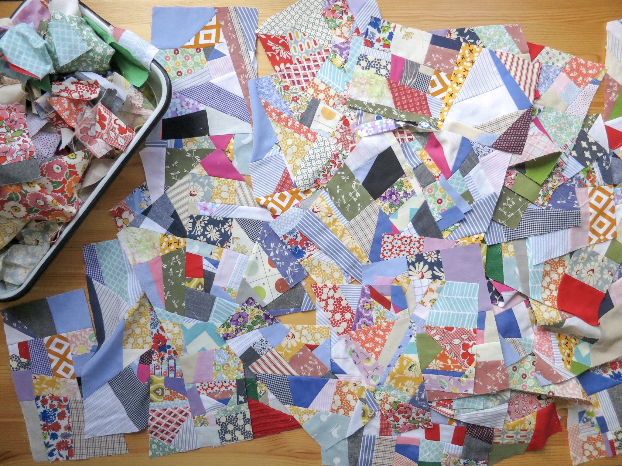 Quilt blocks made for the 100 Days Project