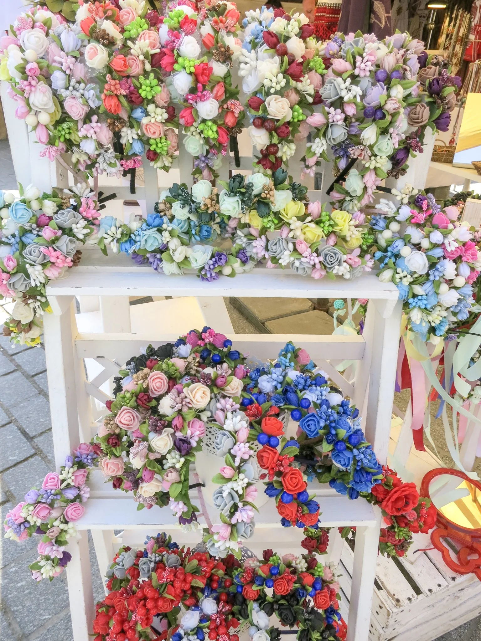 Flowered headdresses for Easter
