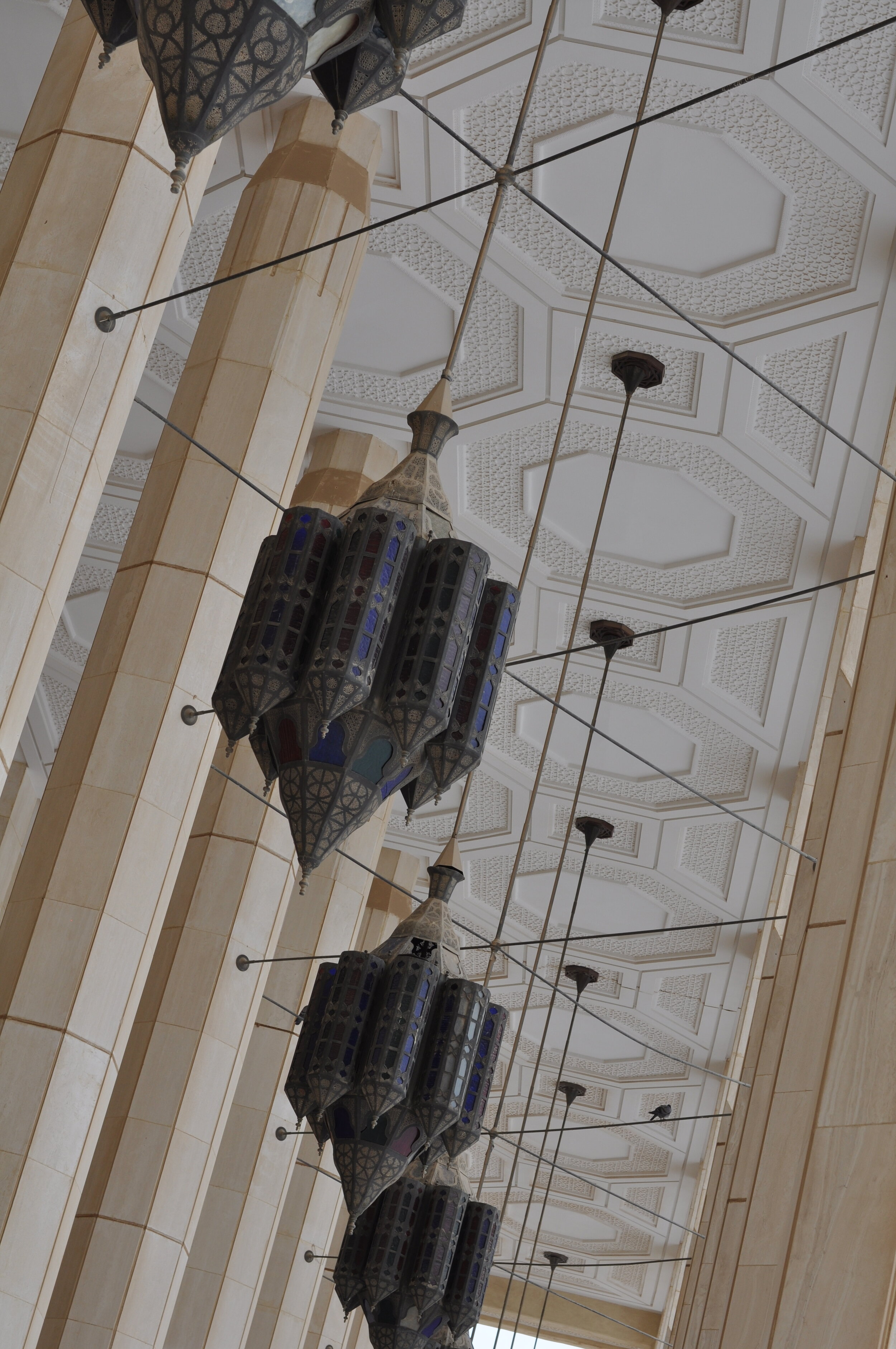 Outdoor lamps at Kuwait’s Grand Mosque