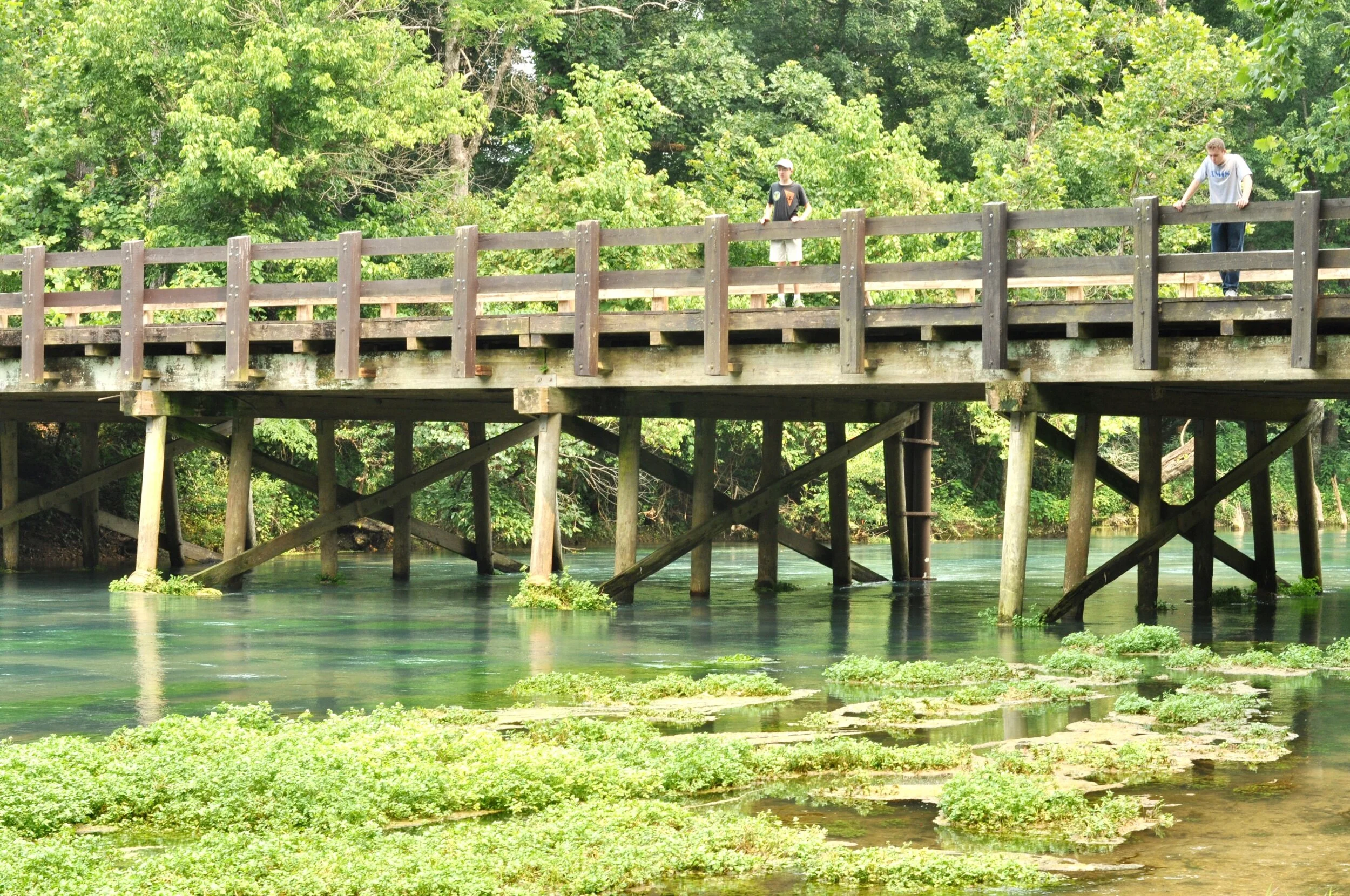 Bridge over the river at Big Spring, Missouri