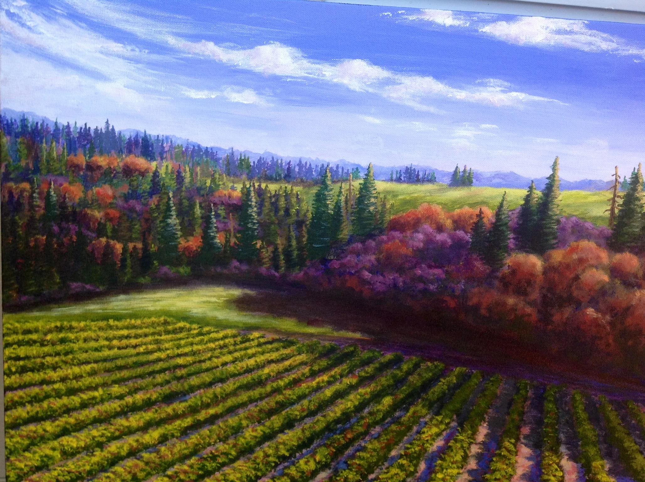 Archery Summit , Oil by John Nichols