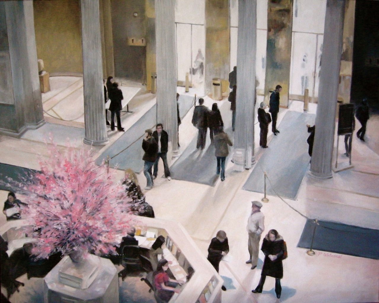 Spring Morning at the Met, 30 x 24", oil (sold)