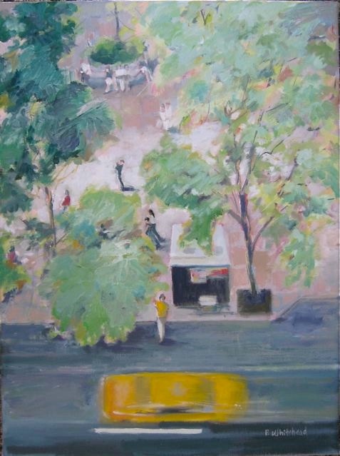 NYC:Summer Taxi, 12 x 16", Oil  (sold)