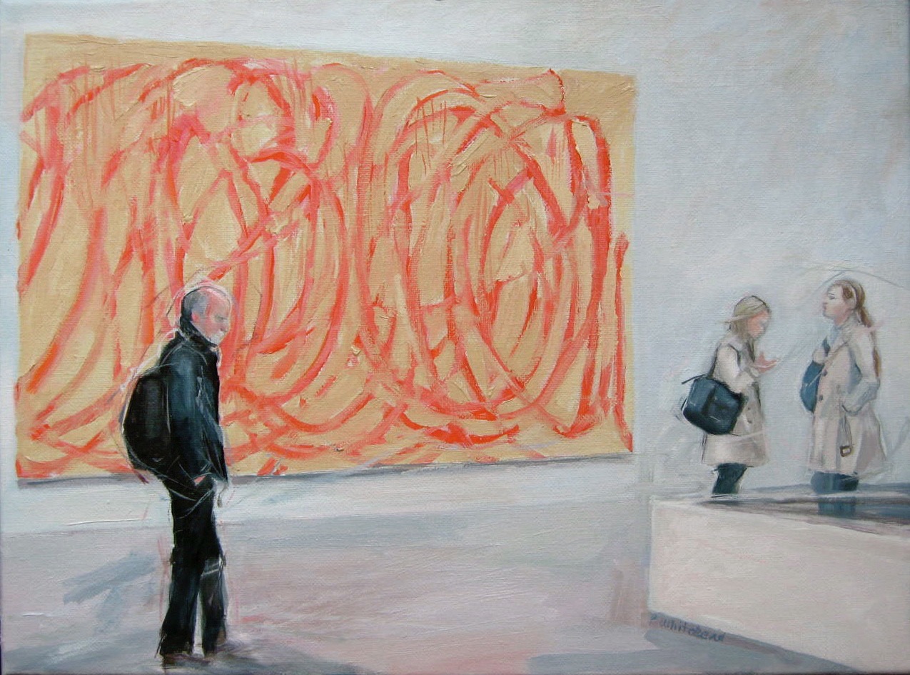 Twombley at the Tate, 16 x 12", oil (sold)