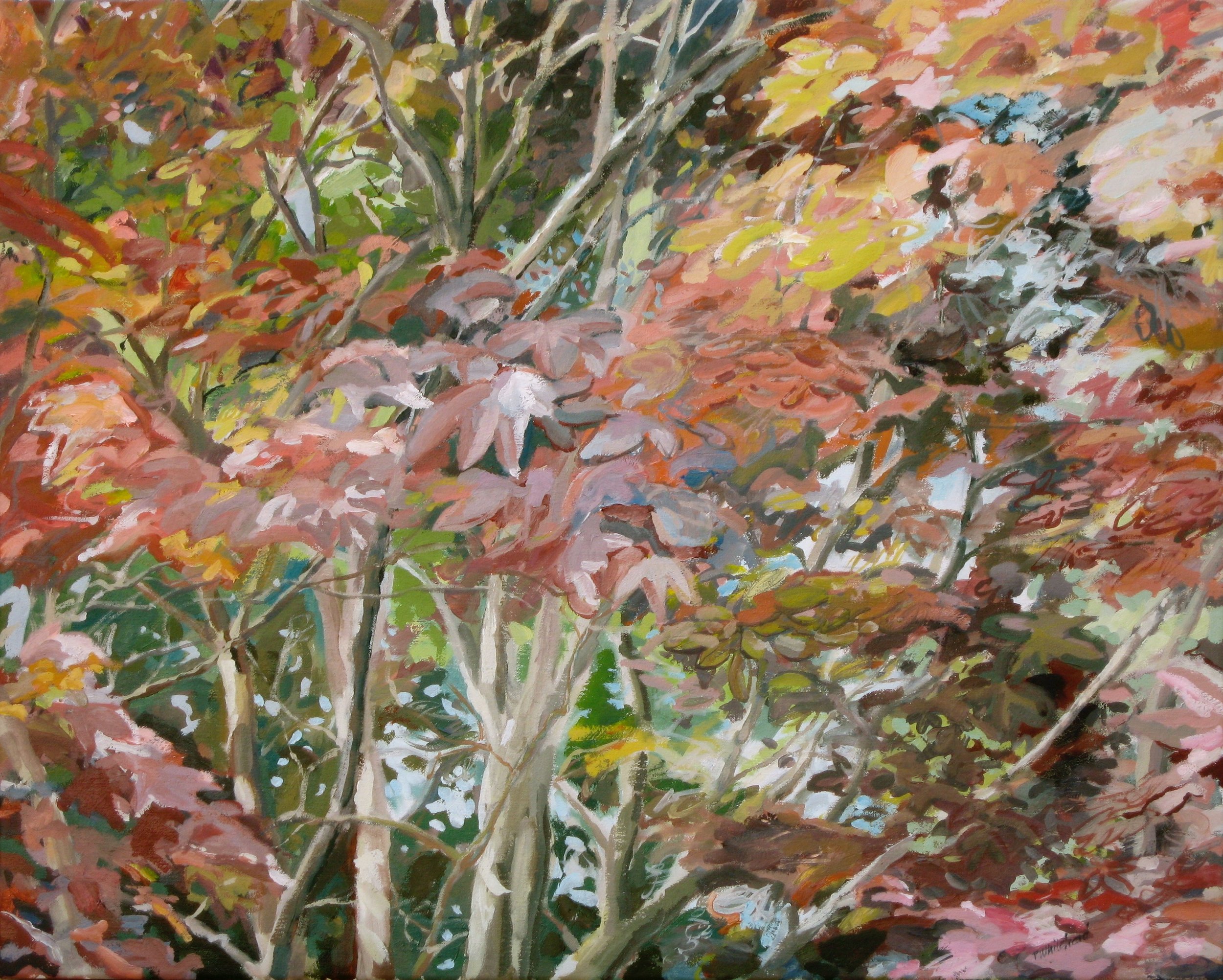 Autumn Branches, 30 x 24", Oil