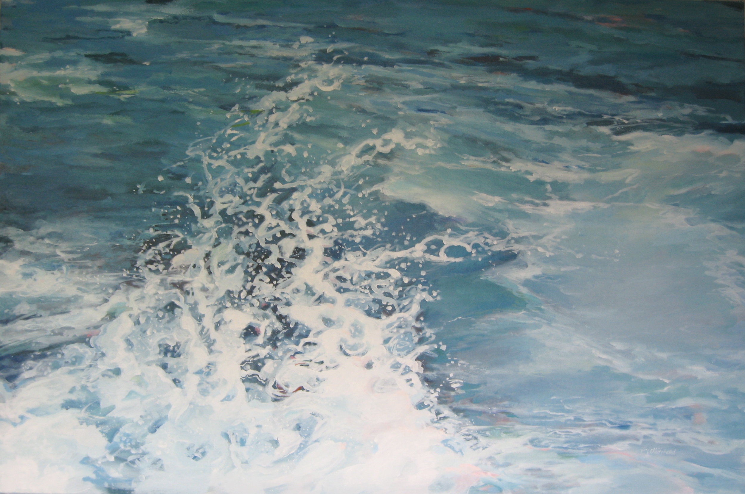 Ballet, Wave #26, 36 x 24", Oil (private collection)