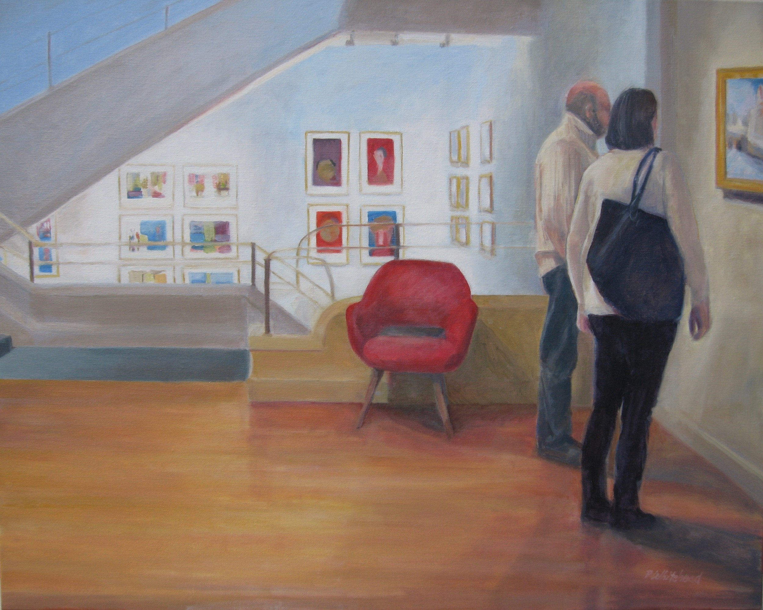 Sunday Afternoon at the Phillips, 30 x 24", oil (sold)